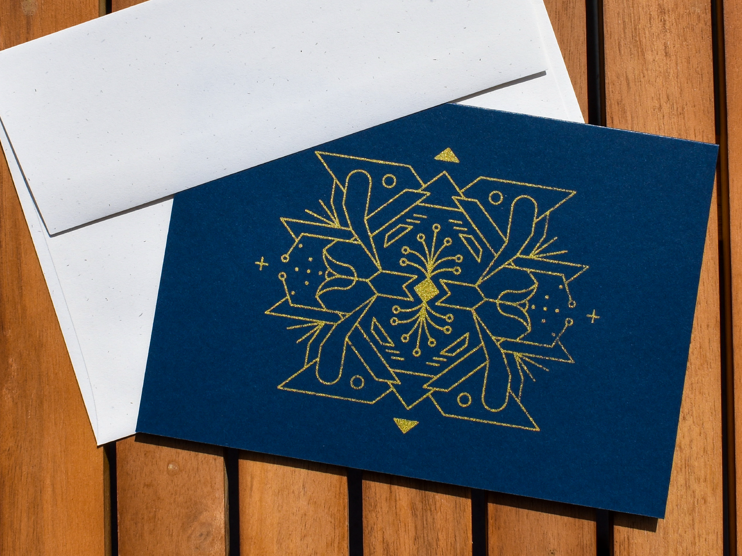 Screen Printed Daysymmetrical Card