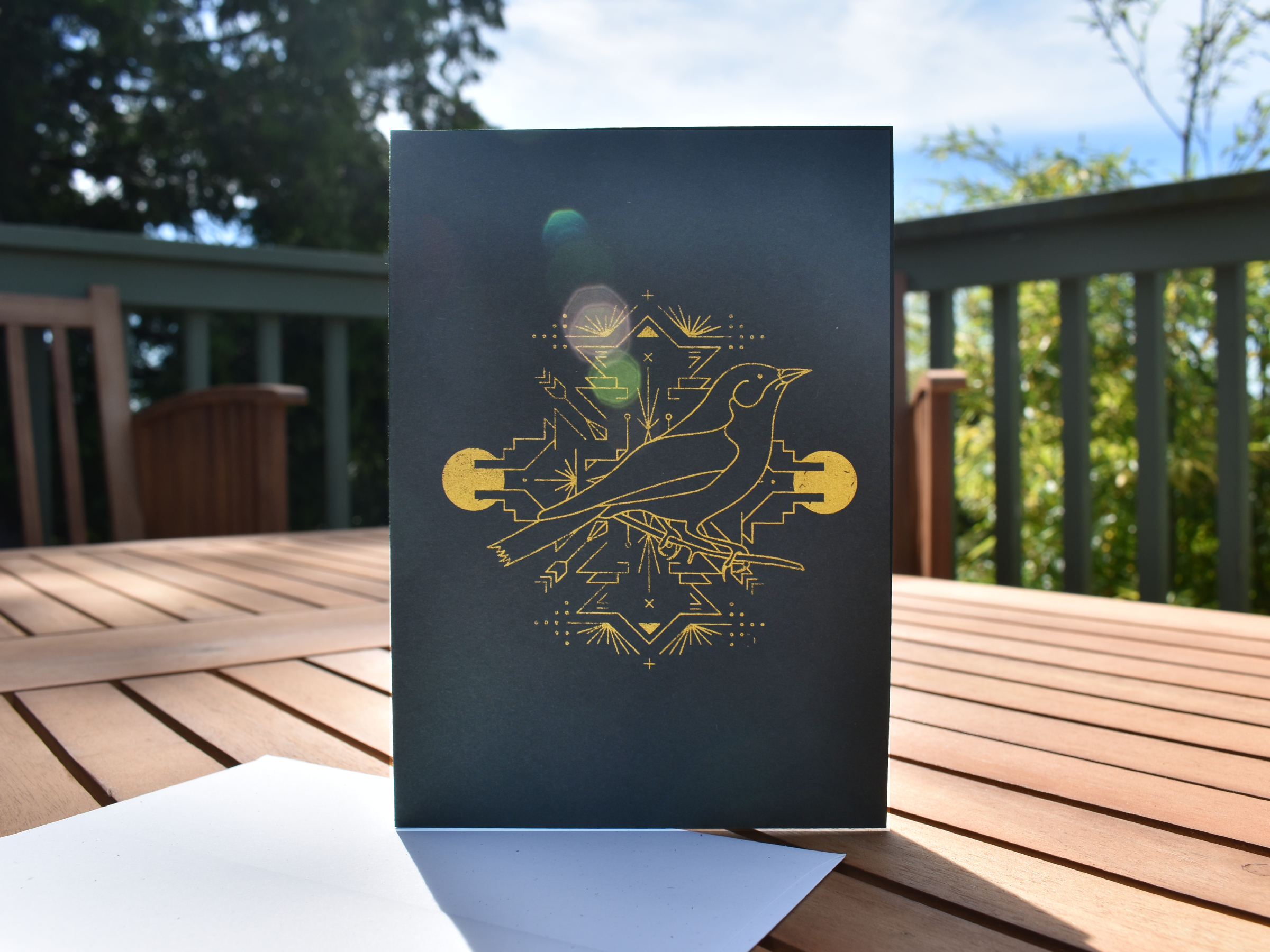 Screen Printed Daysymmetrical Card