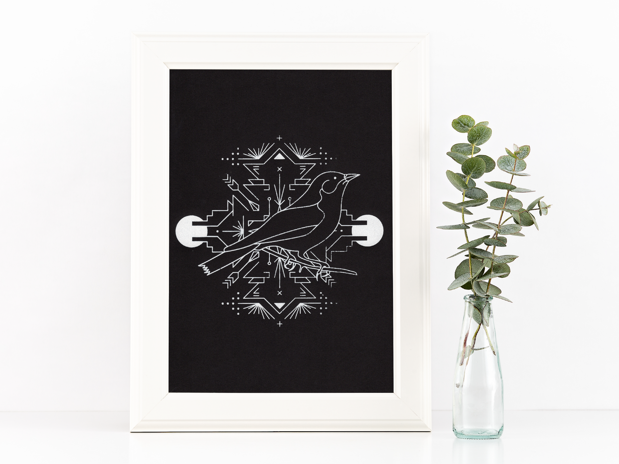DaySymmetrical Bird Print