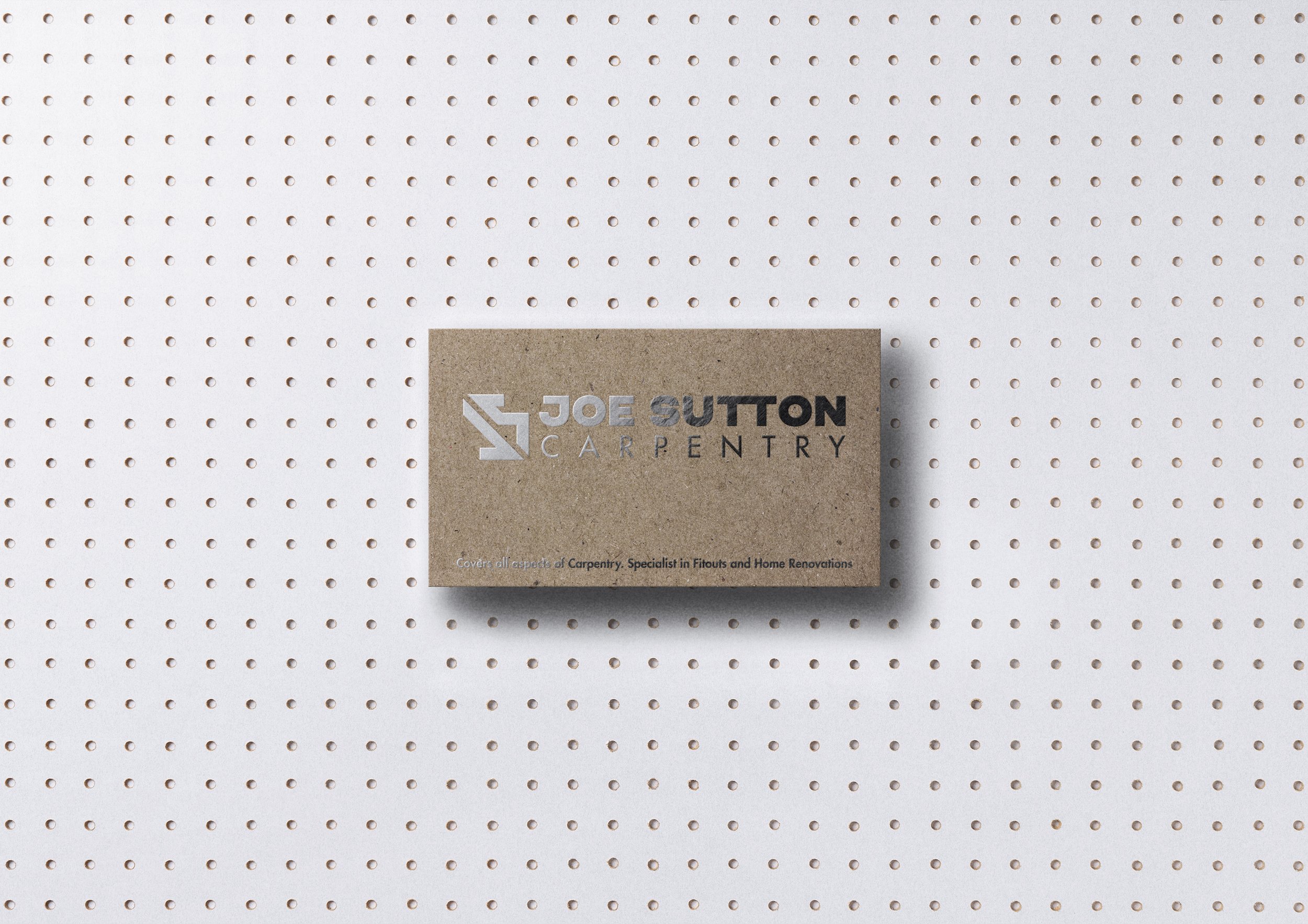 Joe Sutton Silver Foiled Craft Business Cards
