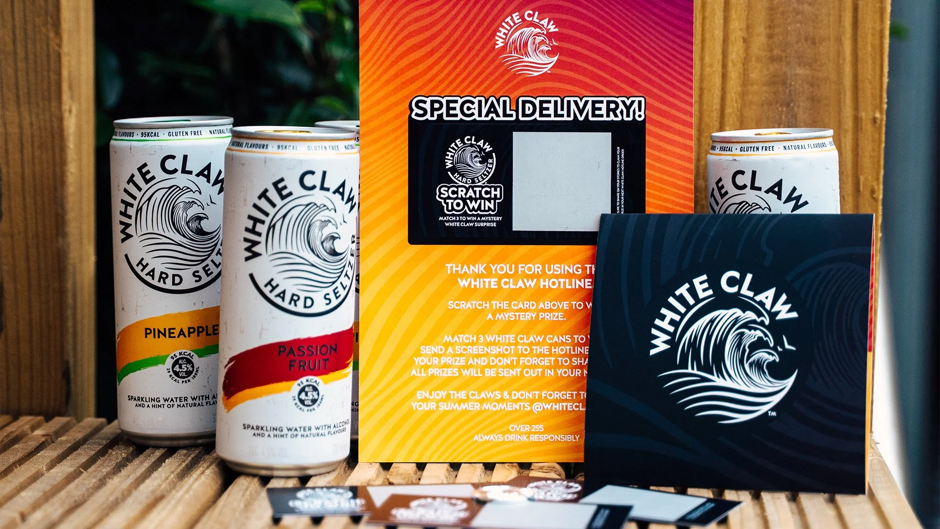 White Claw Wavemaker Hotline Collateral