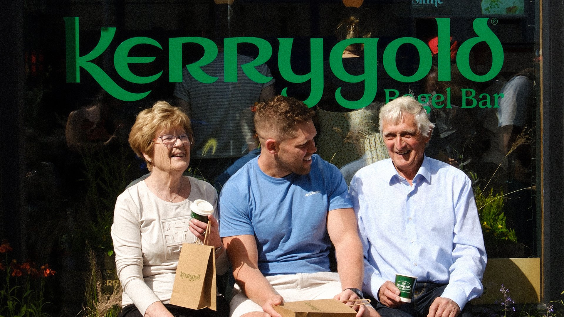 Kerrygold Cream Cheese PoP-Up Bagel Bar Outdoor Branding