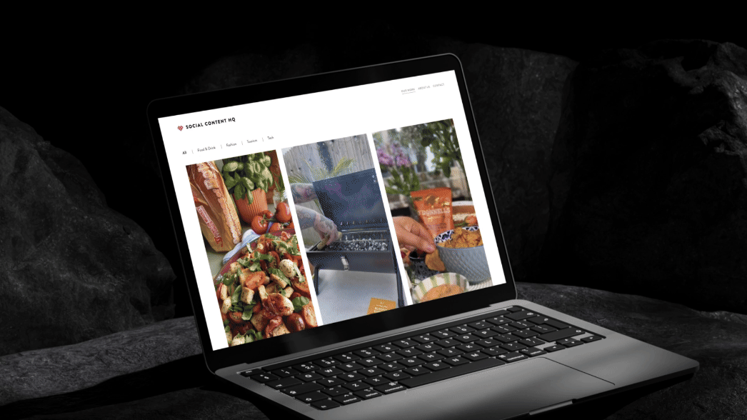 Social Content HQ Website Screen