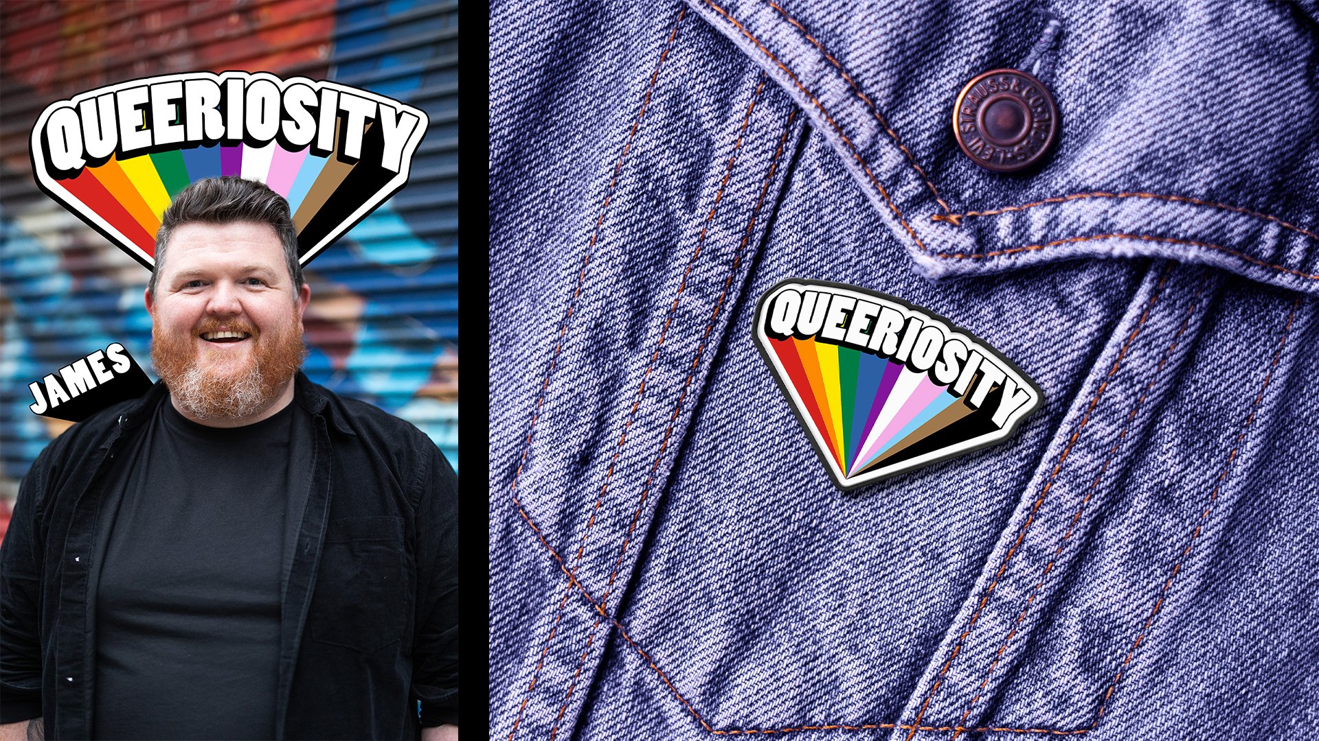 Queeriosity Enamel Pin