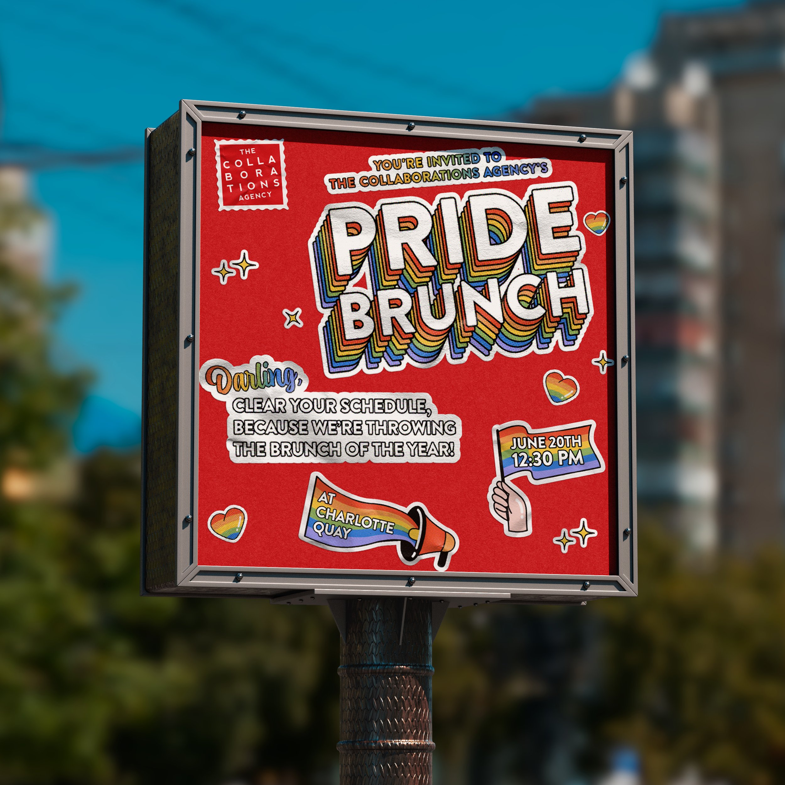 The Collaborations Agency Pride Event Square Poster