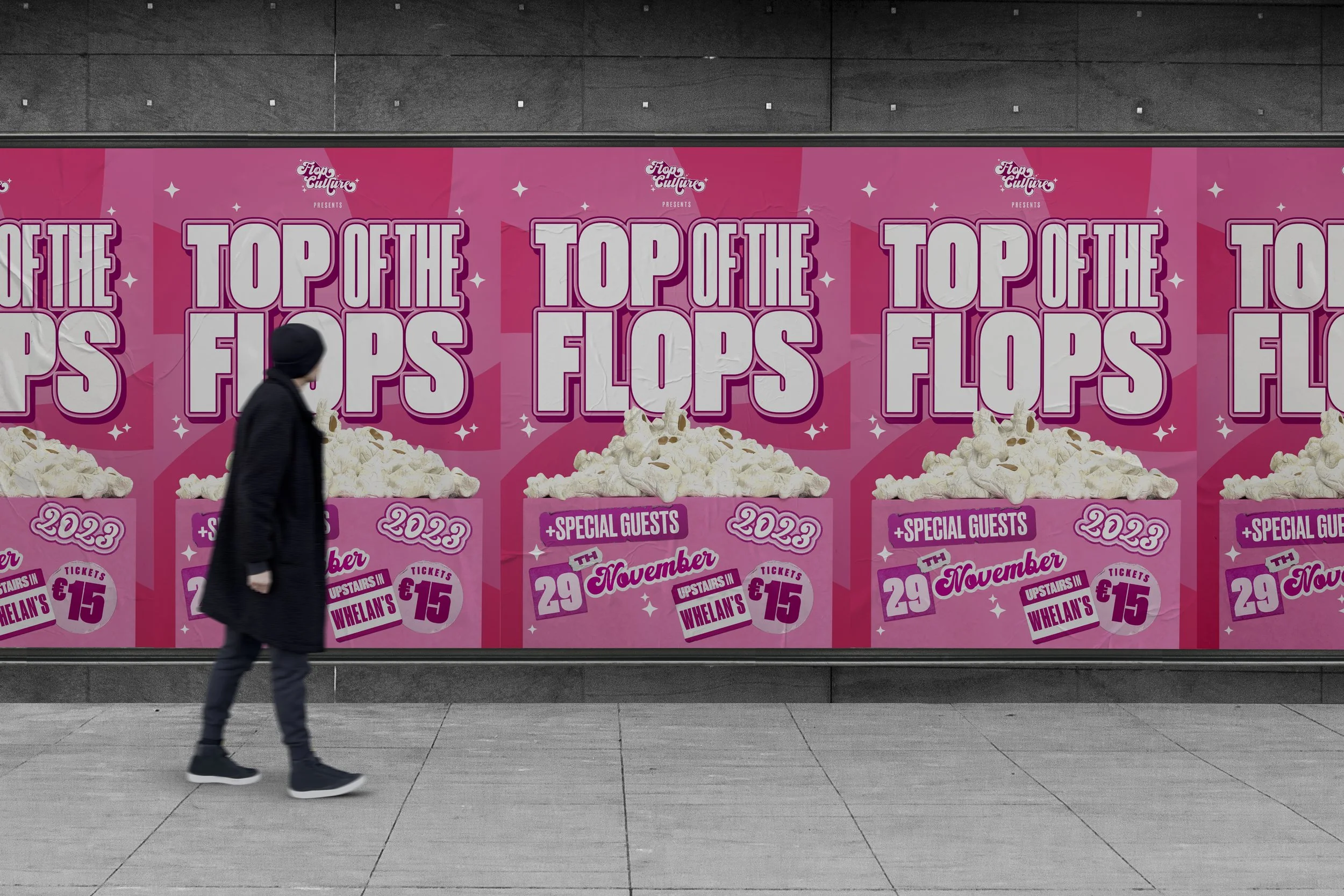 Flop Culture "Top of the Flops" 2023 Live Event Posters