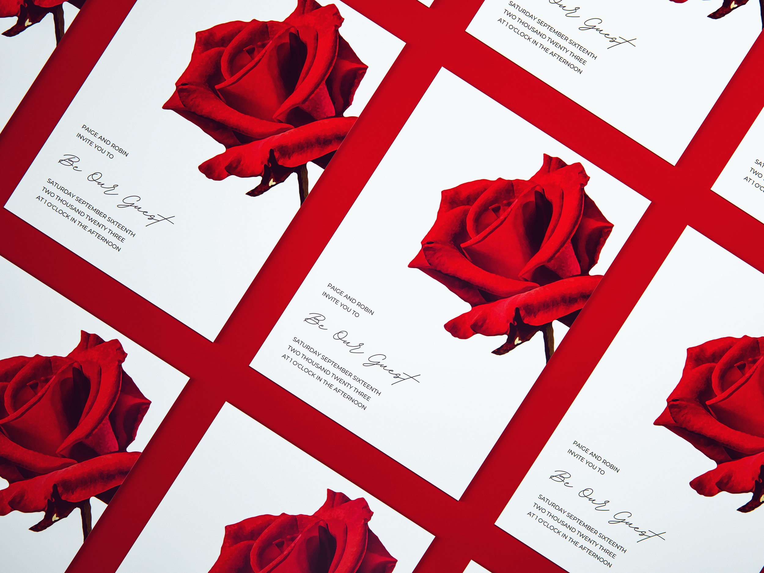 Enchanted Rose Themes Save the Dates
