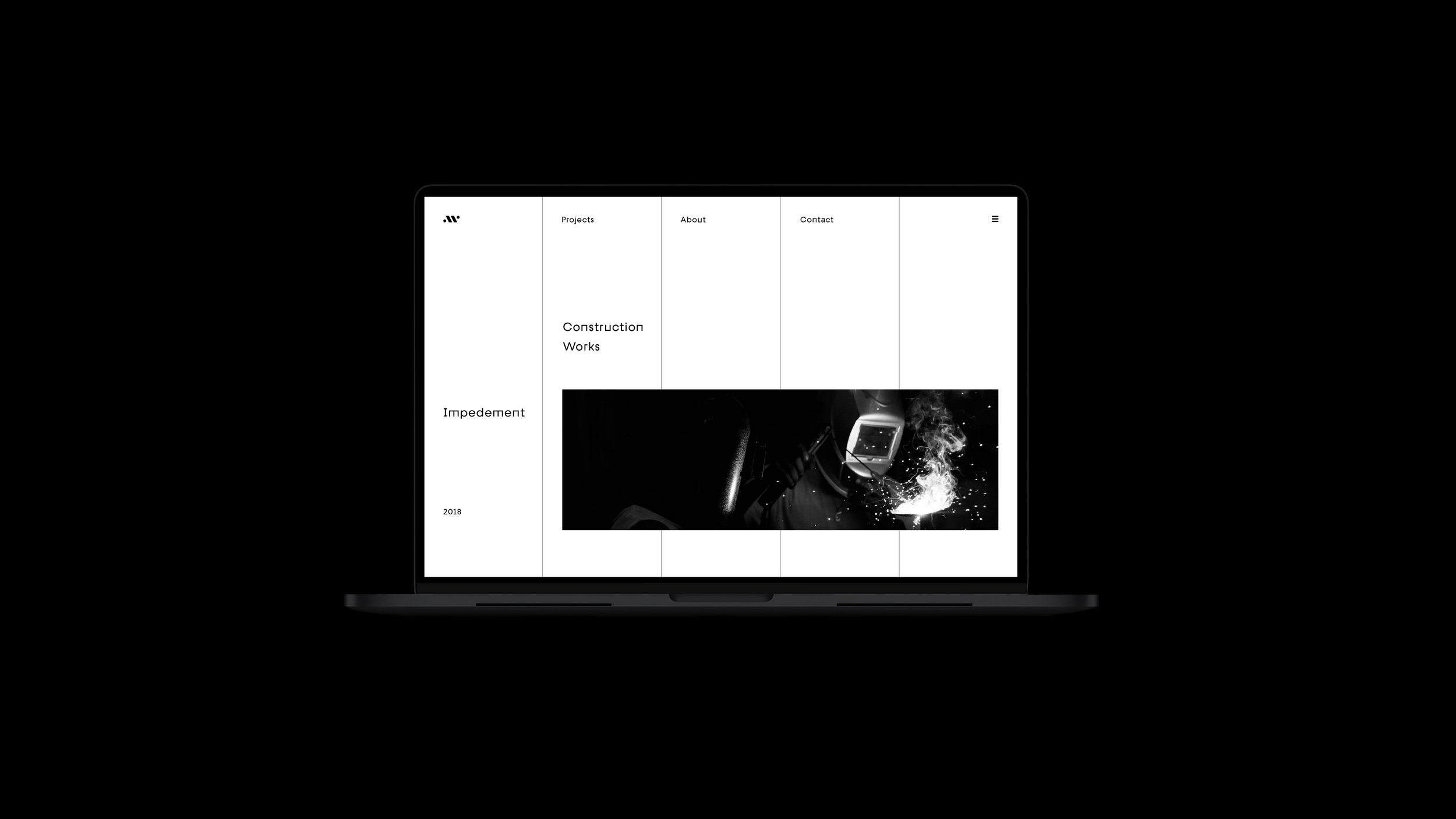 DME Engineering Website Landing Page Screen