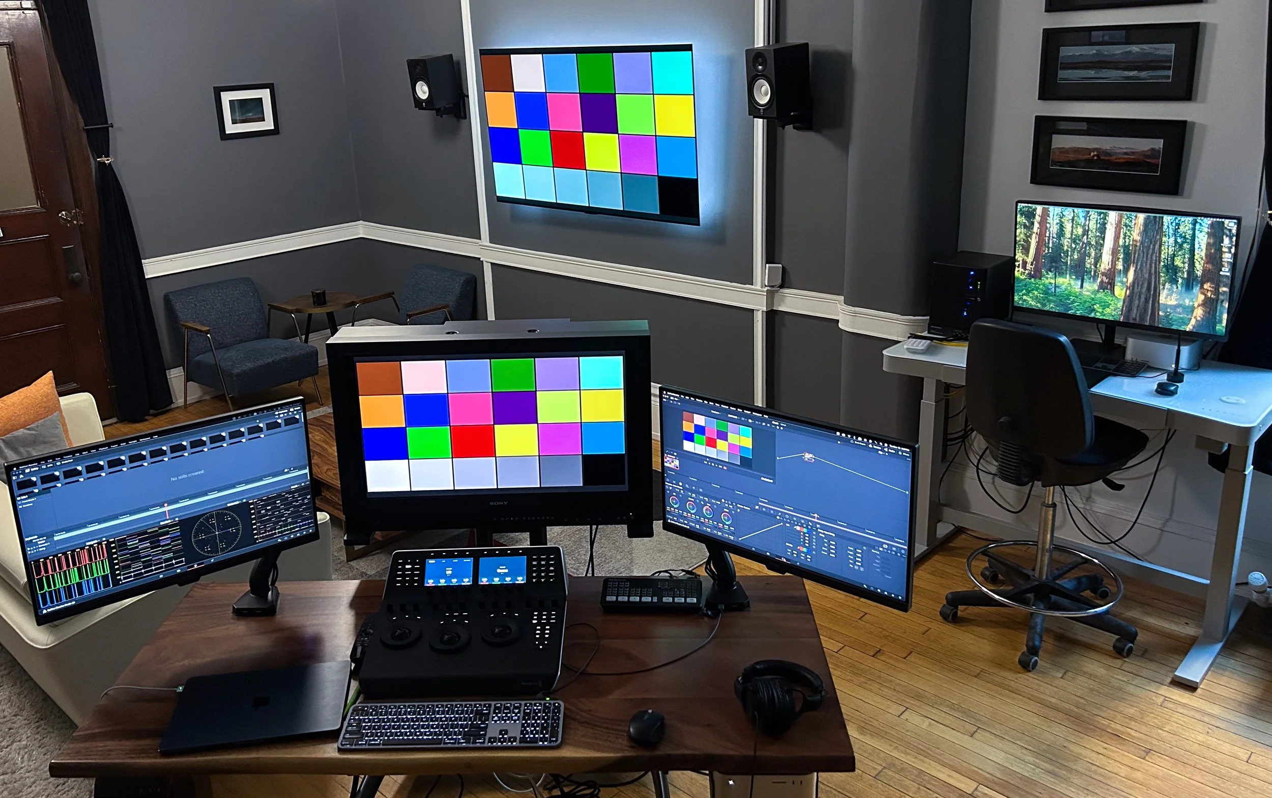 Opposite view of edit room