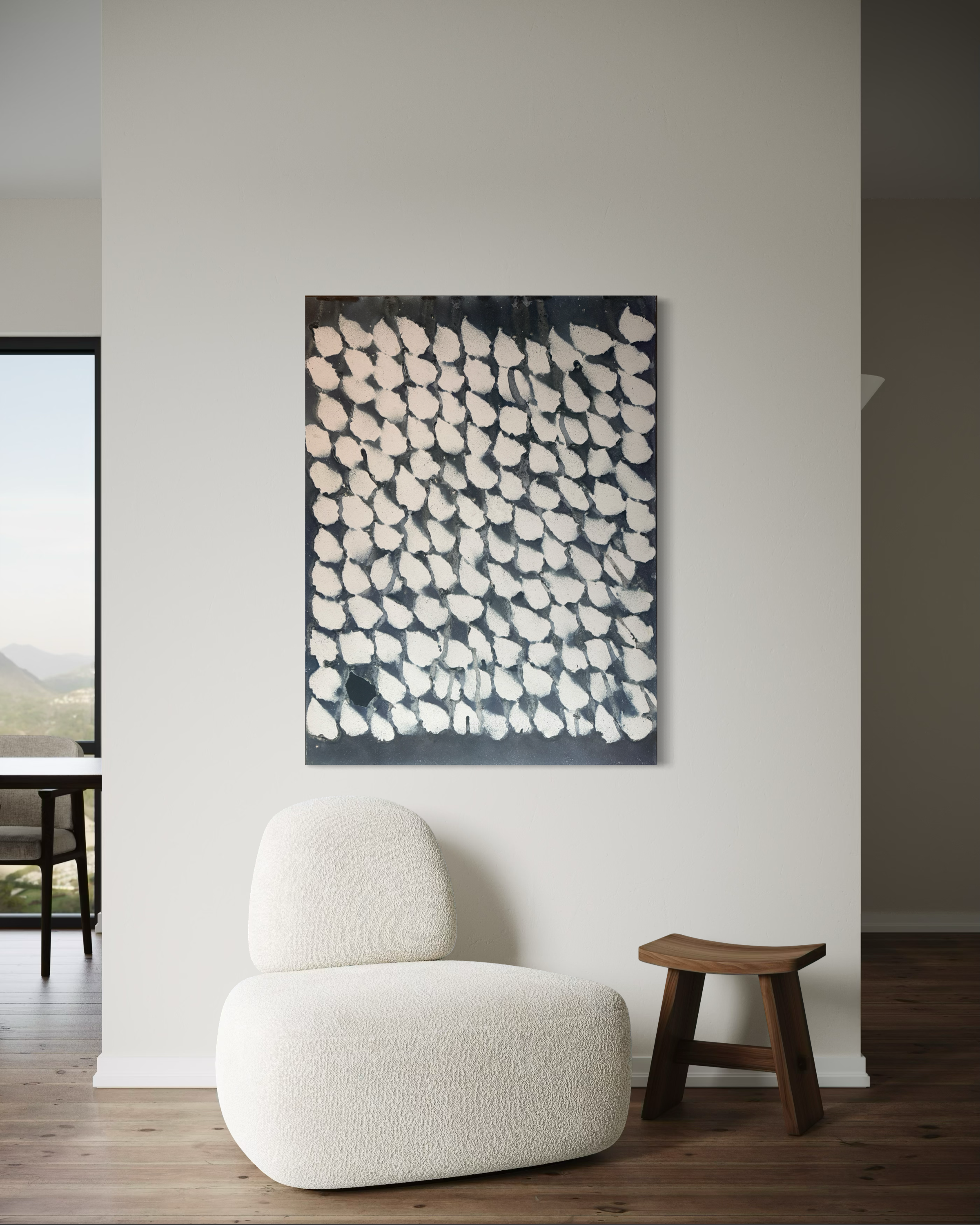 Local oyster shells, hibiscus, saffron & squid ink - 2026