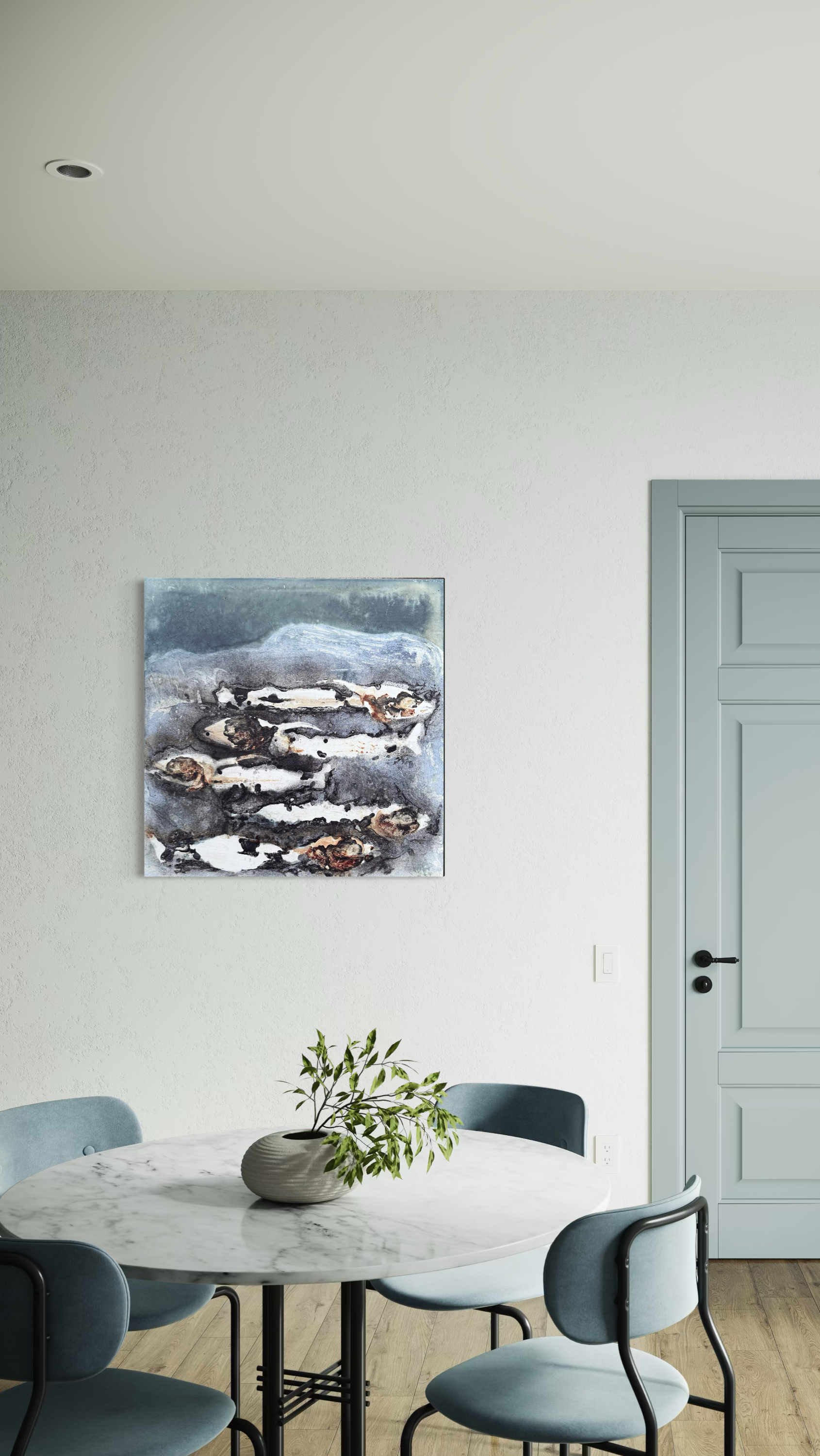 Albacore tuna head, spine & blood, cheesecloth, squid ink & hibiscus- 2026