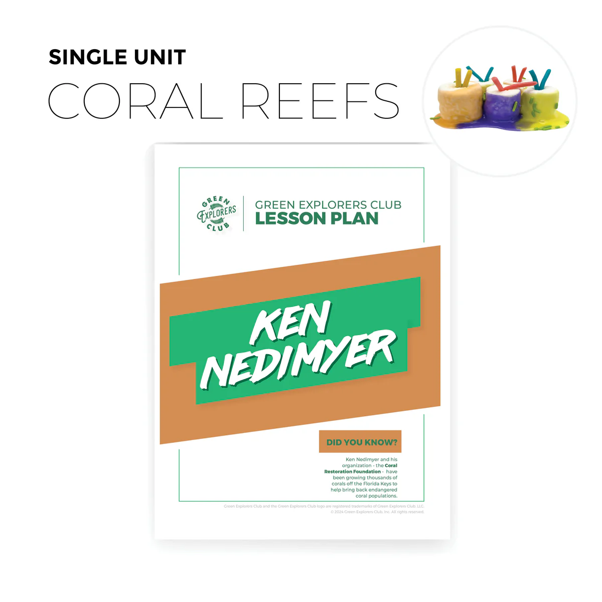 Coral Reefs Ken Nedimyer Lesson Plan (Single Unit) by Green Explorers Club
