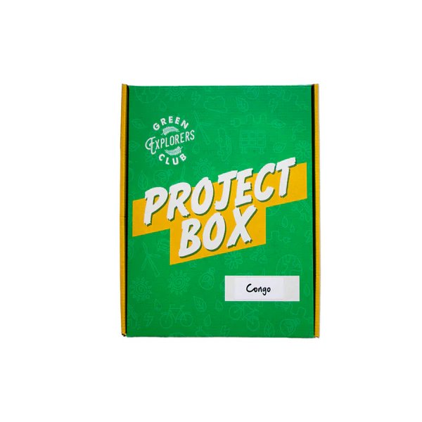 exterior of Congo project box package from green explorers club