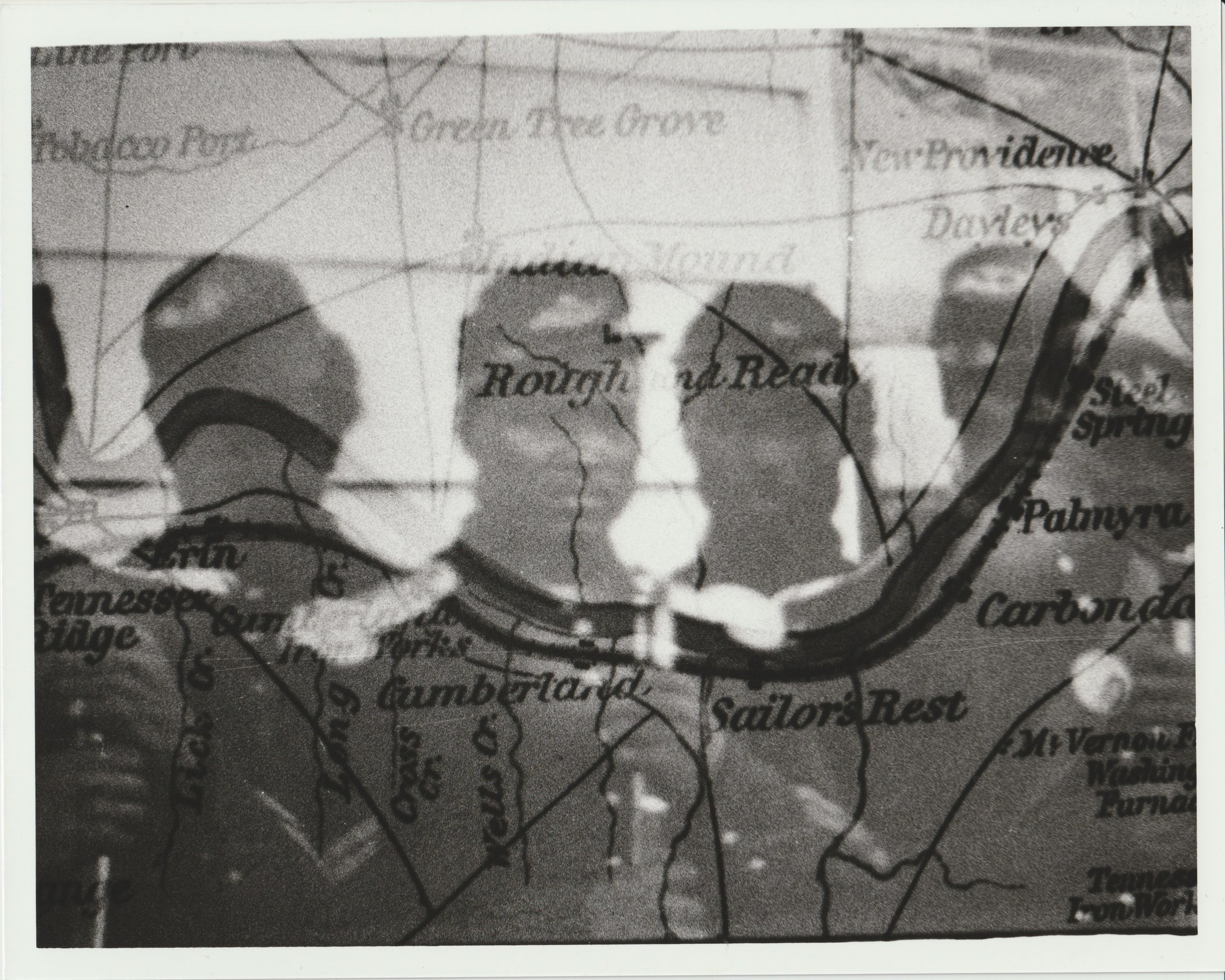 Ghostly Heroes, 2025, Contact Print, Double Exposure