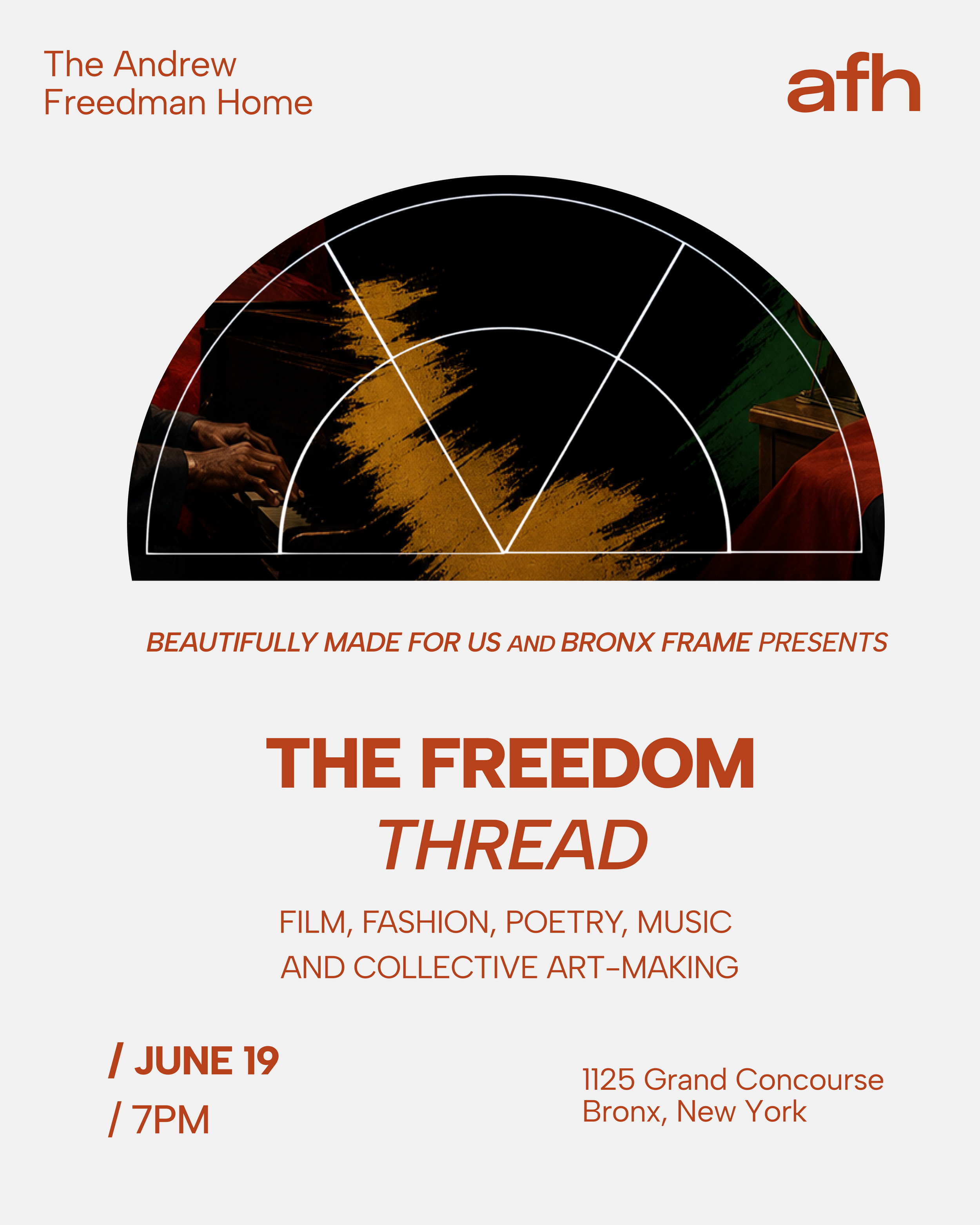 Beautifully Made For Us and Bronx Frame presents: The Freedom Thread