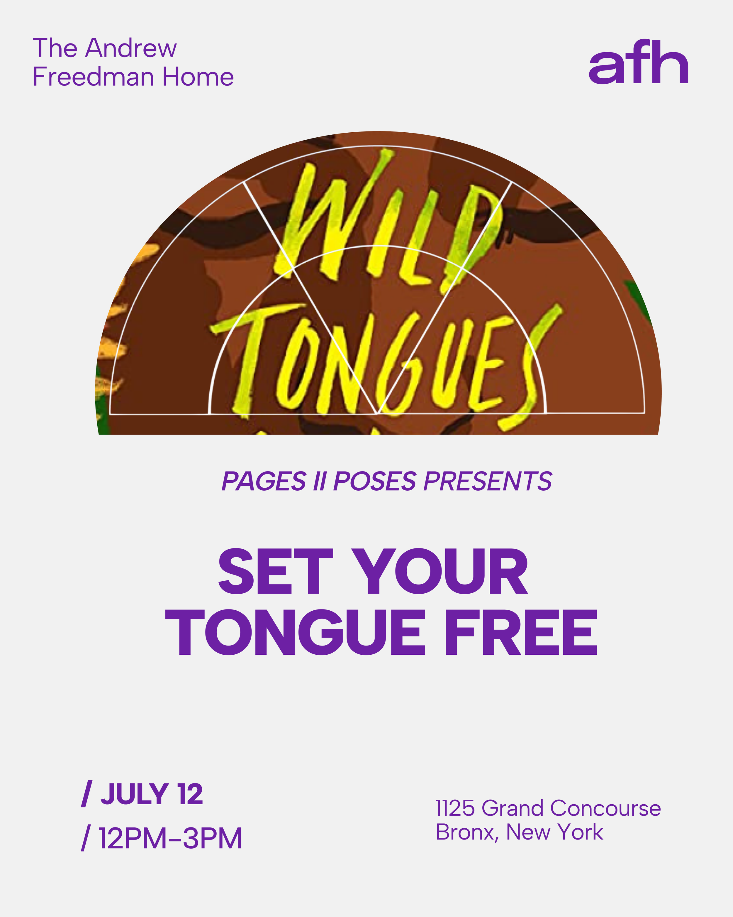 Pages II Poses presents: Set Your Tongue Free