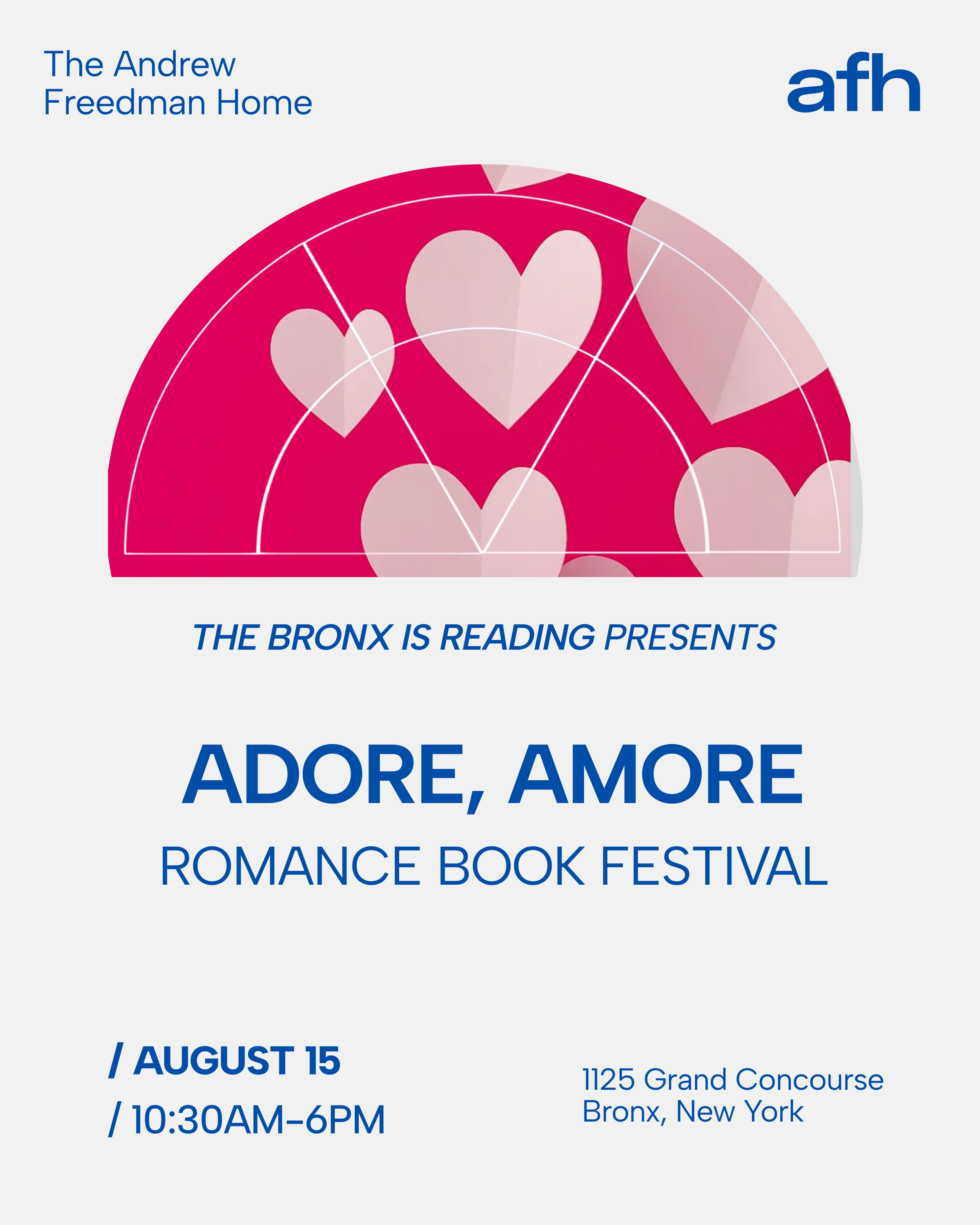 The Bronx is Reading presents Adore, Amore Romance Book Festival