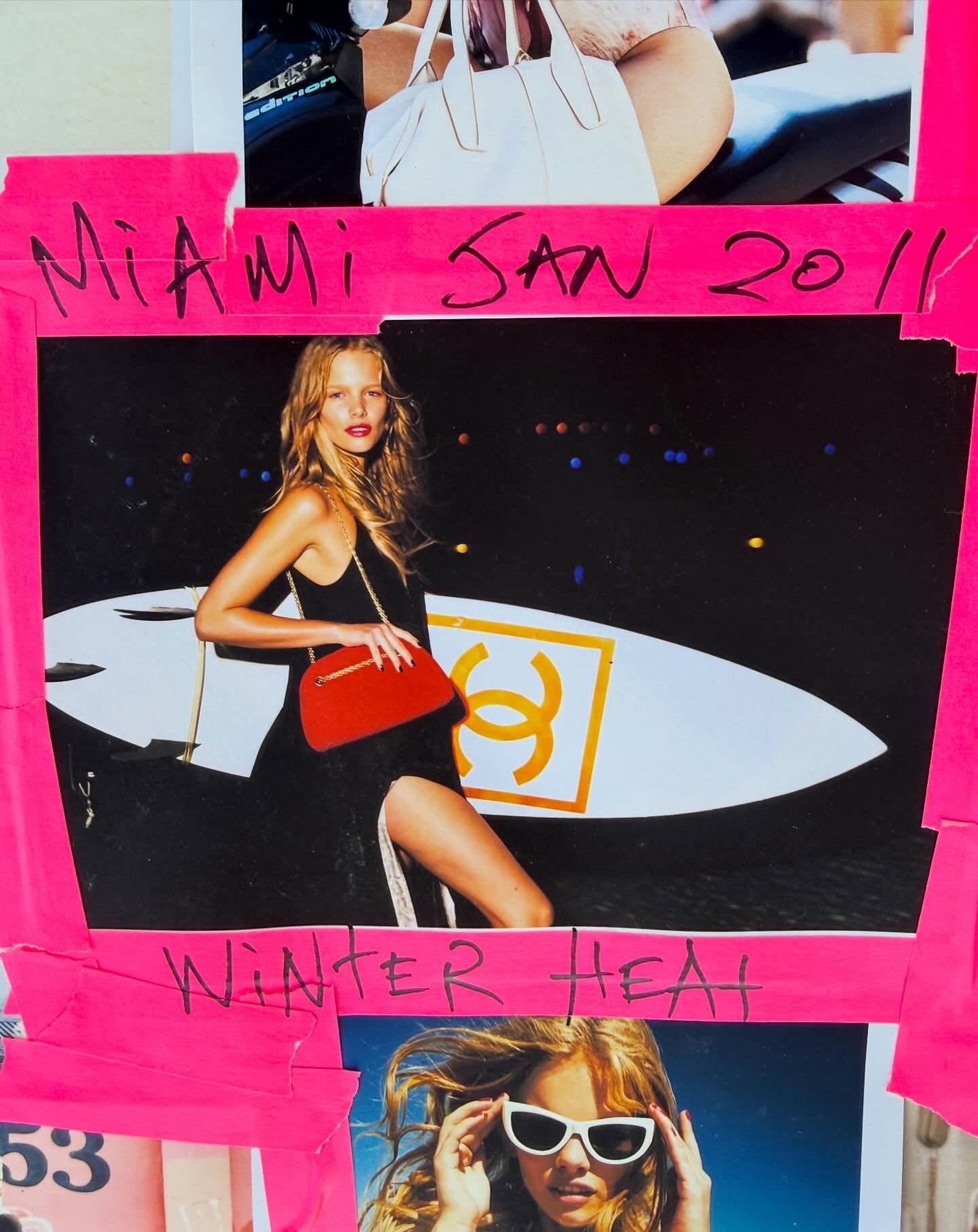 Summers coming &hellip;. Old scrapbook pages wiv @ellefr x @nadineleopold #miami #benwatts #scrapbooking
