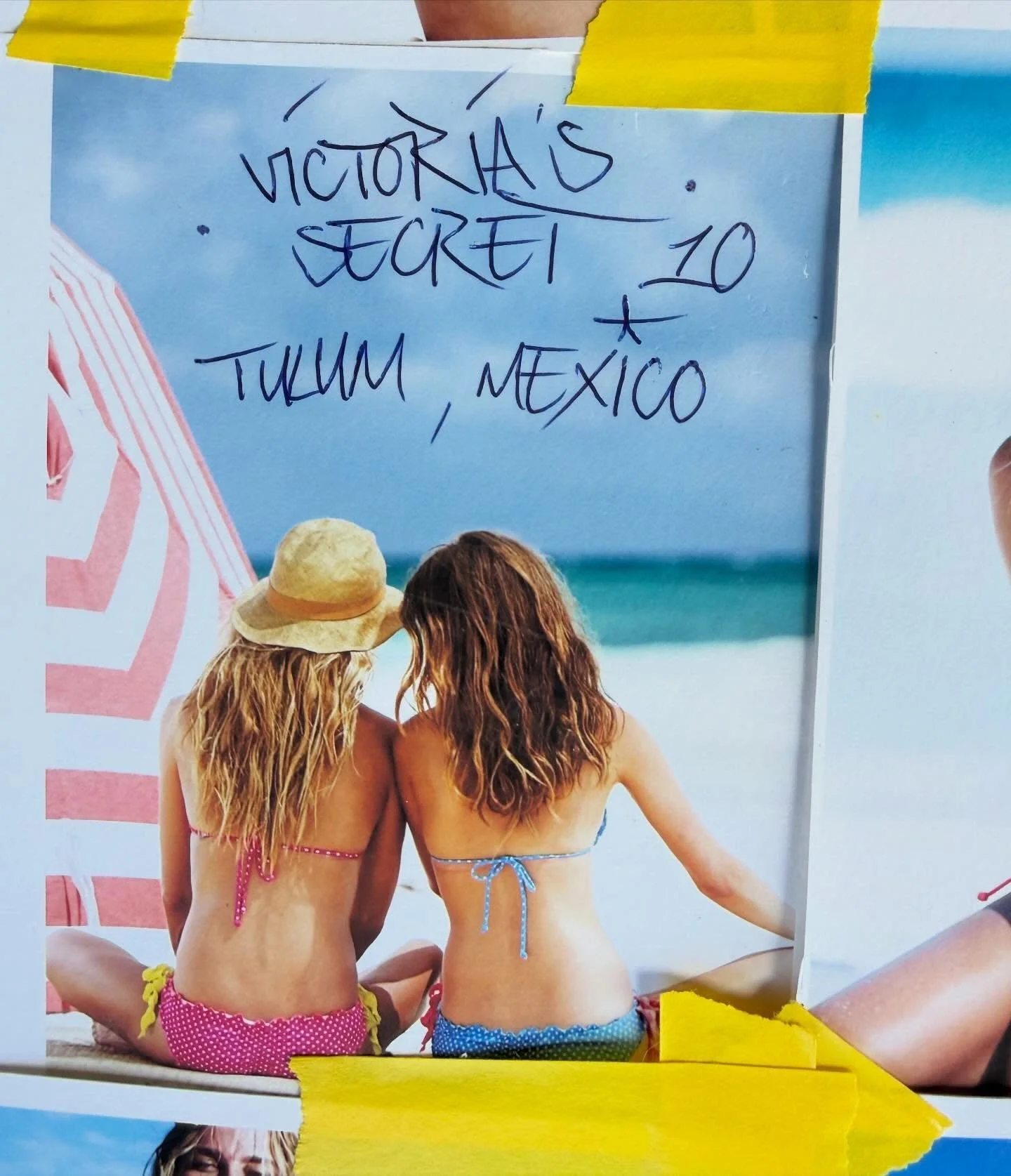 Pages from the scrapbook , Victoria secret in Tulum Mexico #benwatts #scrapbooking #tulum #mexico