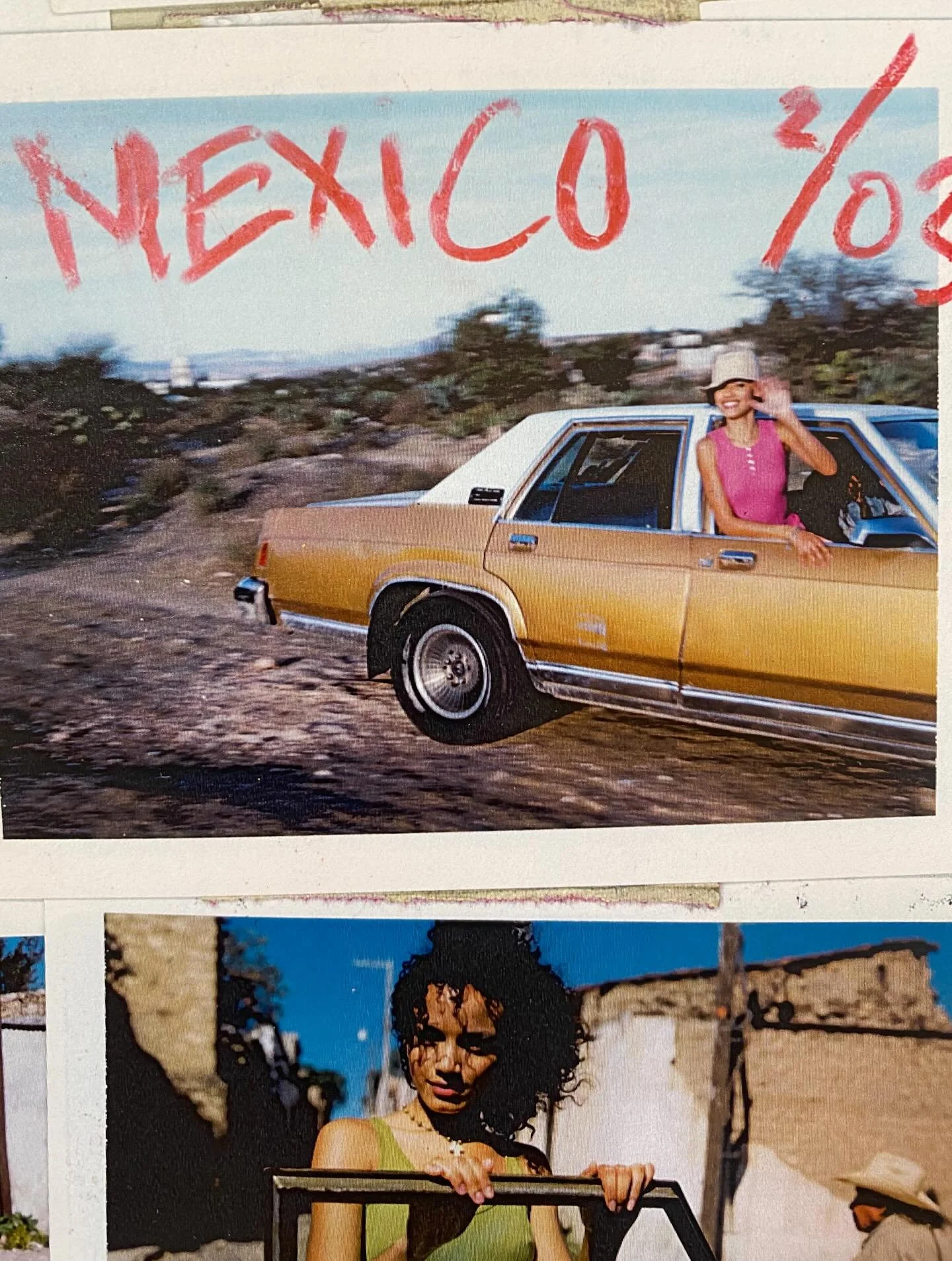 Mexico out at an old tin mine village wiv @selitaebanks from the scrapbooks #benwatts #scrapbooking #polaroid #mexico