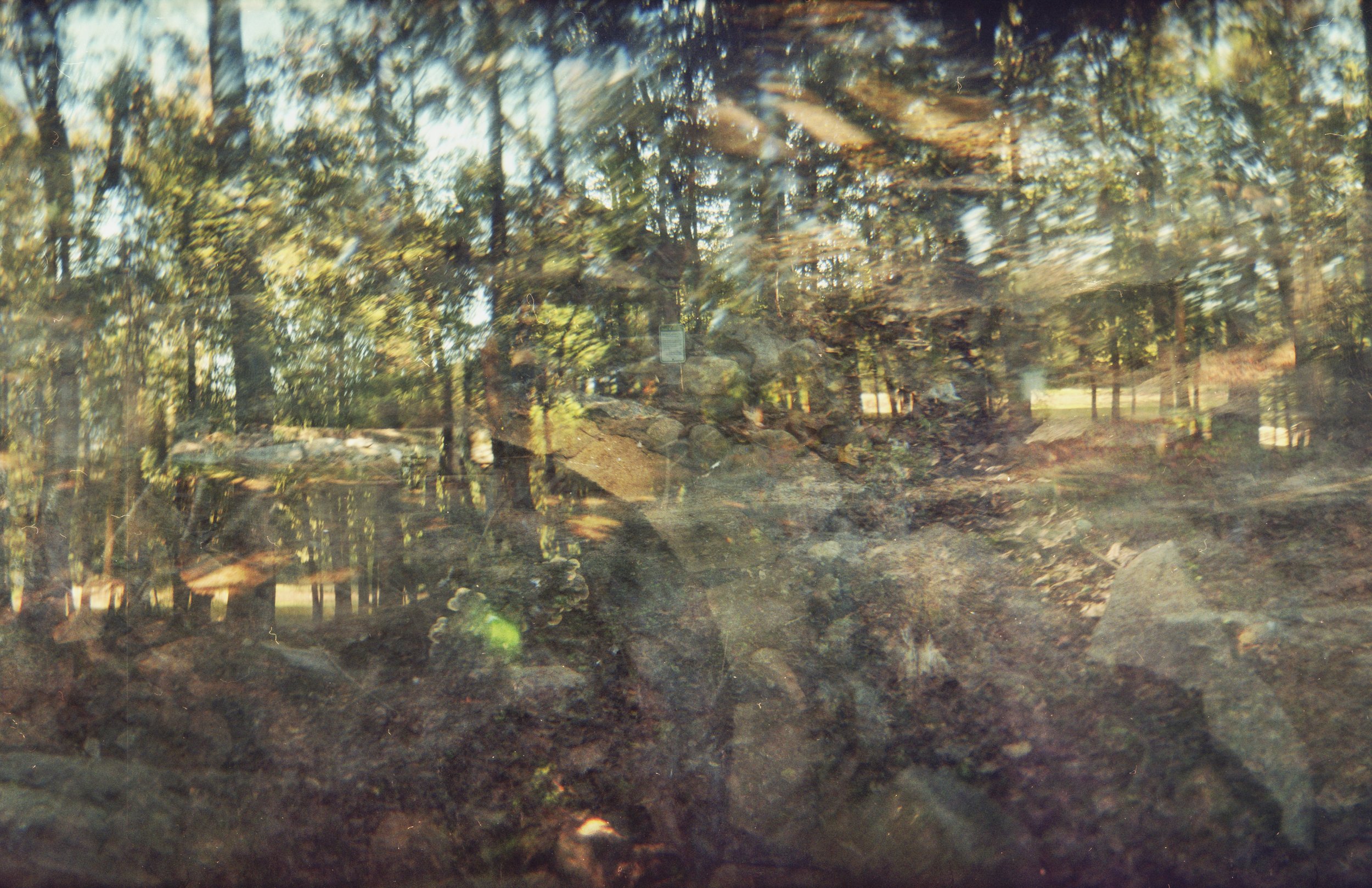 "...to the campsite near the..."