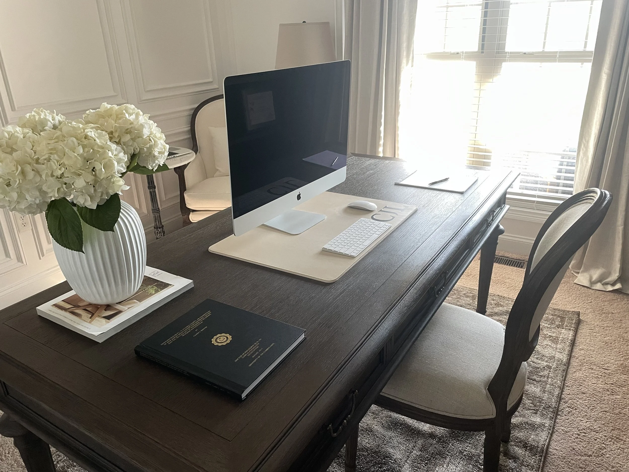 Calm virtual therapy setup representing the free consultation call available at Carolina Trauma Recovery for trauma and PTSD treatment in North Carolina