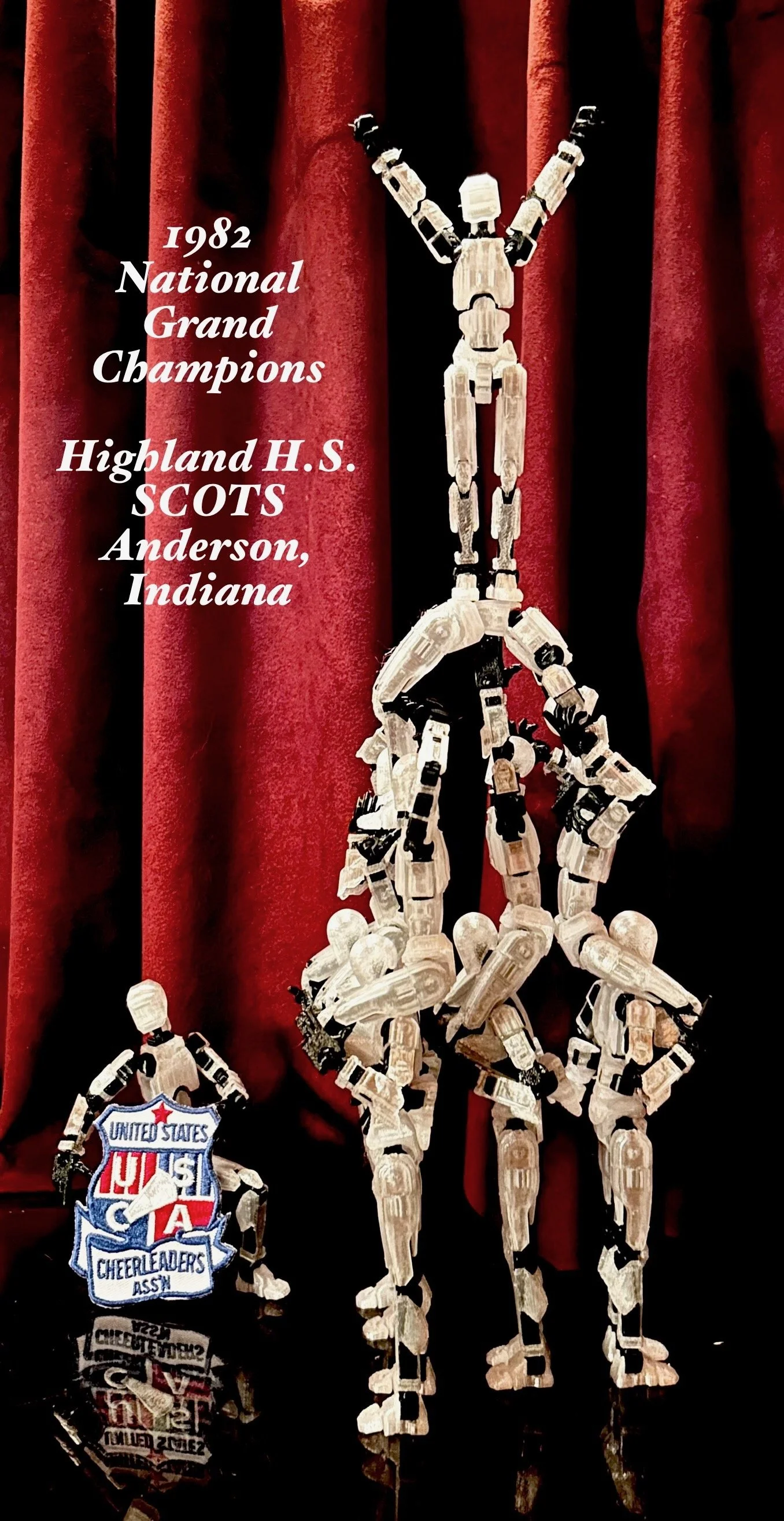 Backbend Mount inspired by Highland High School reconstructed with humanoid action figures