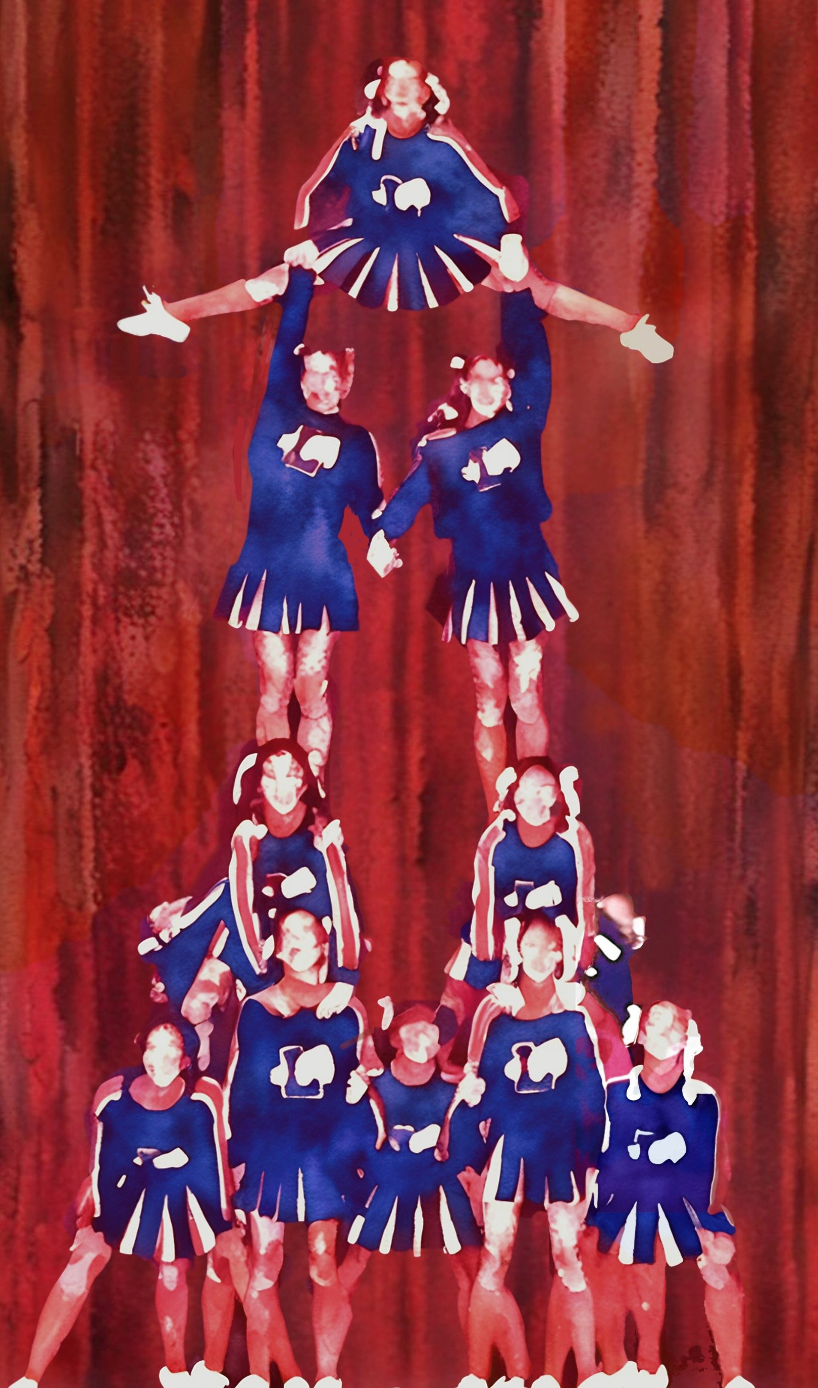 Water color rendition of mount from Lakeview High School of St. Clair Shores