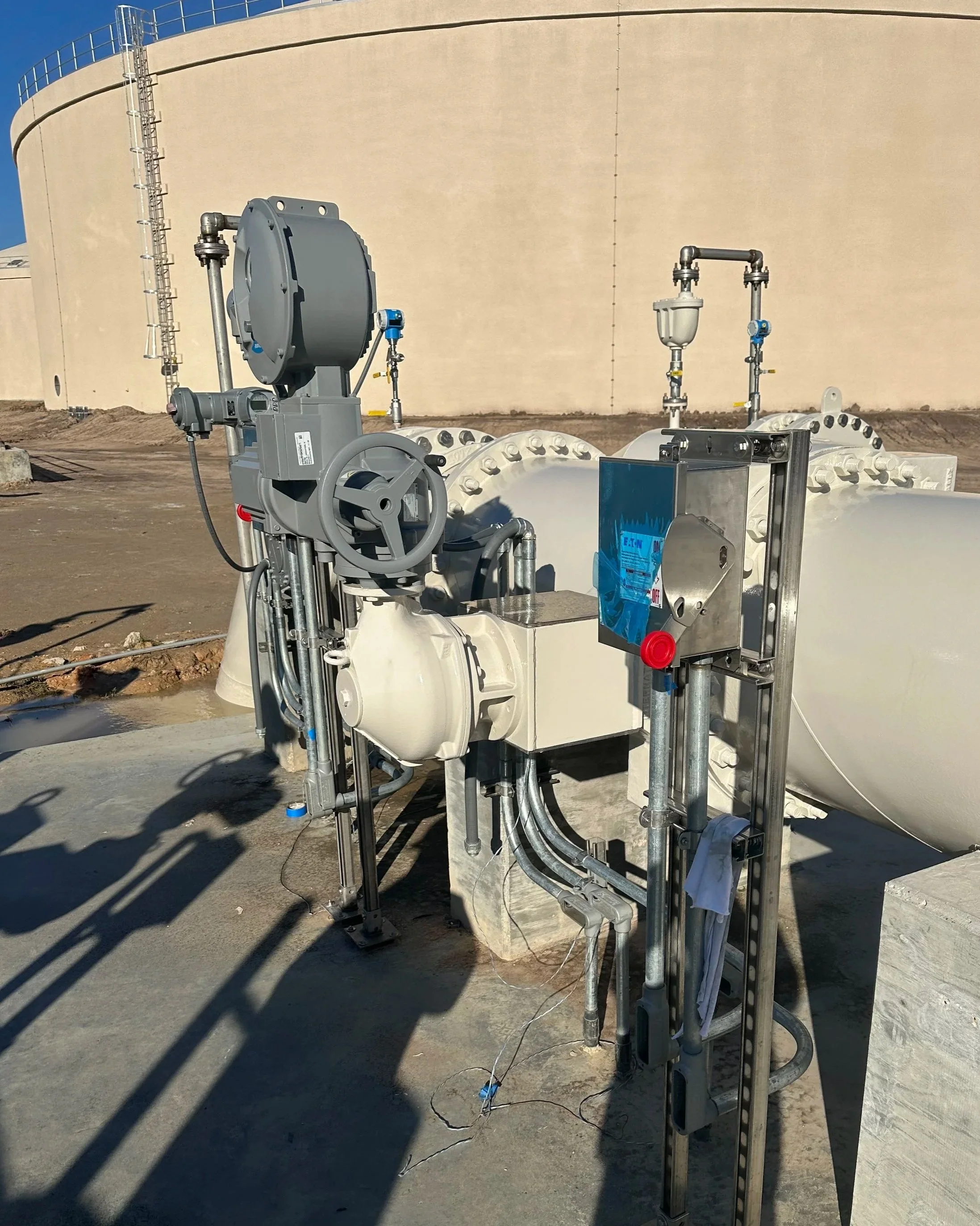 Motor operated valve for water pumping plant in Central Texas / Austin, TX