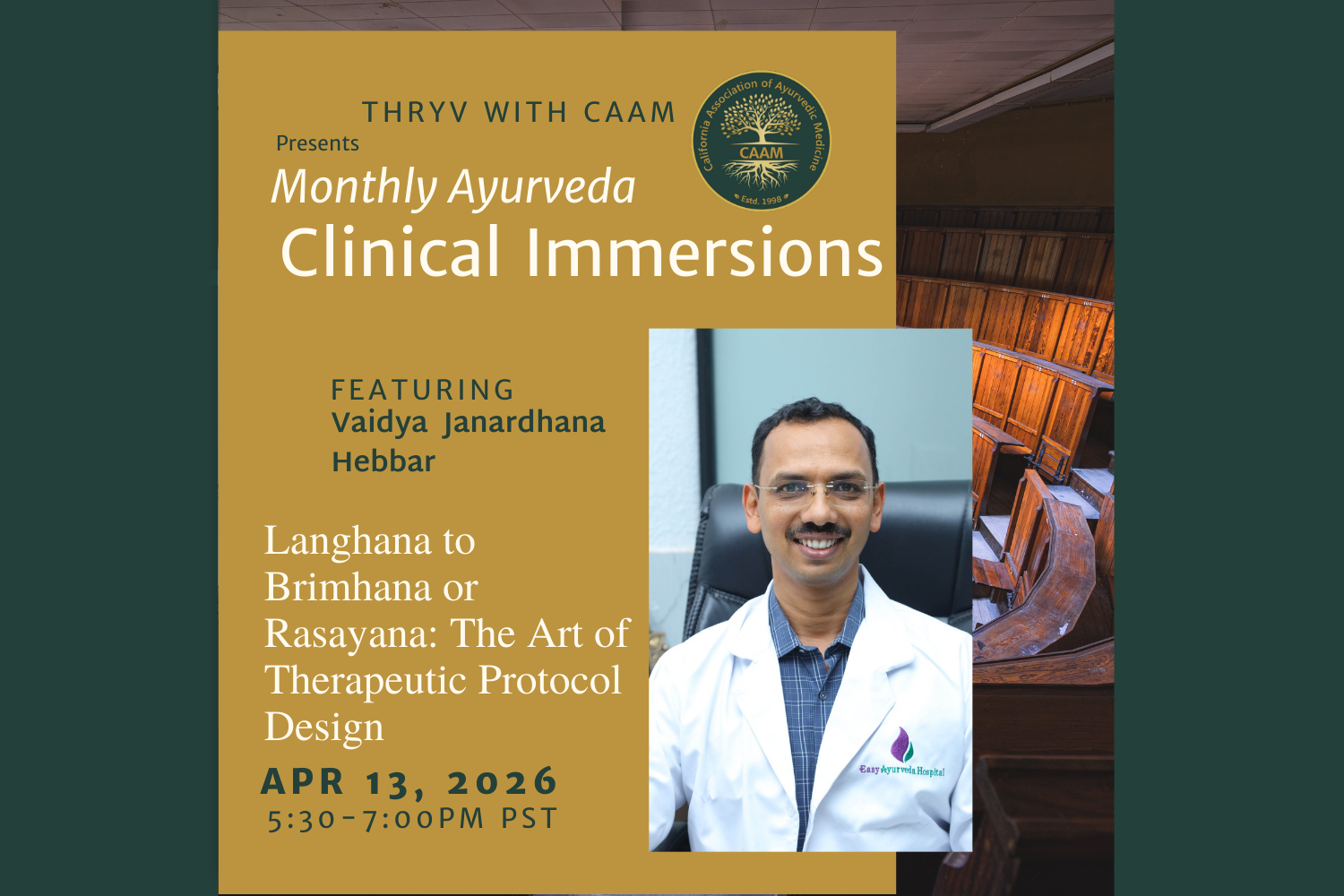 Clinical Immersion with Vaidya Janardhana Hebbar