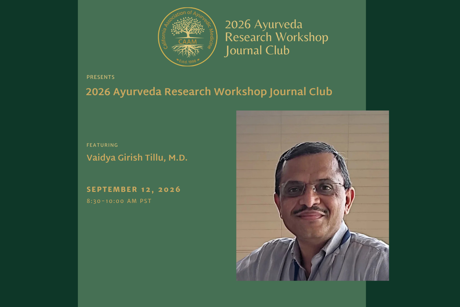 2026 Ayurveda Research Workshop 