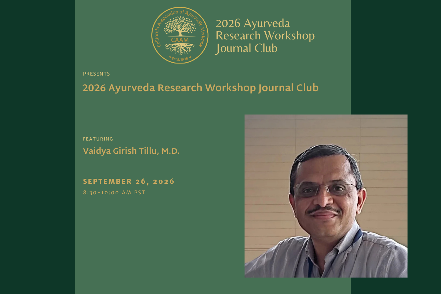 2026 Ayurveda Research Workshop 