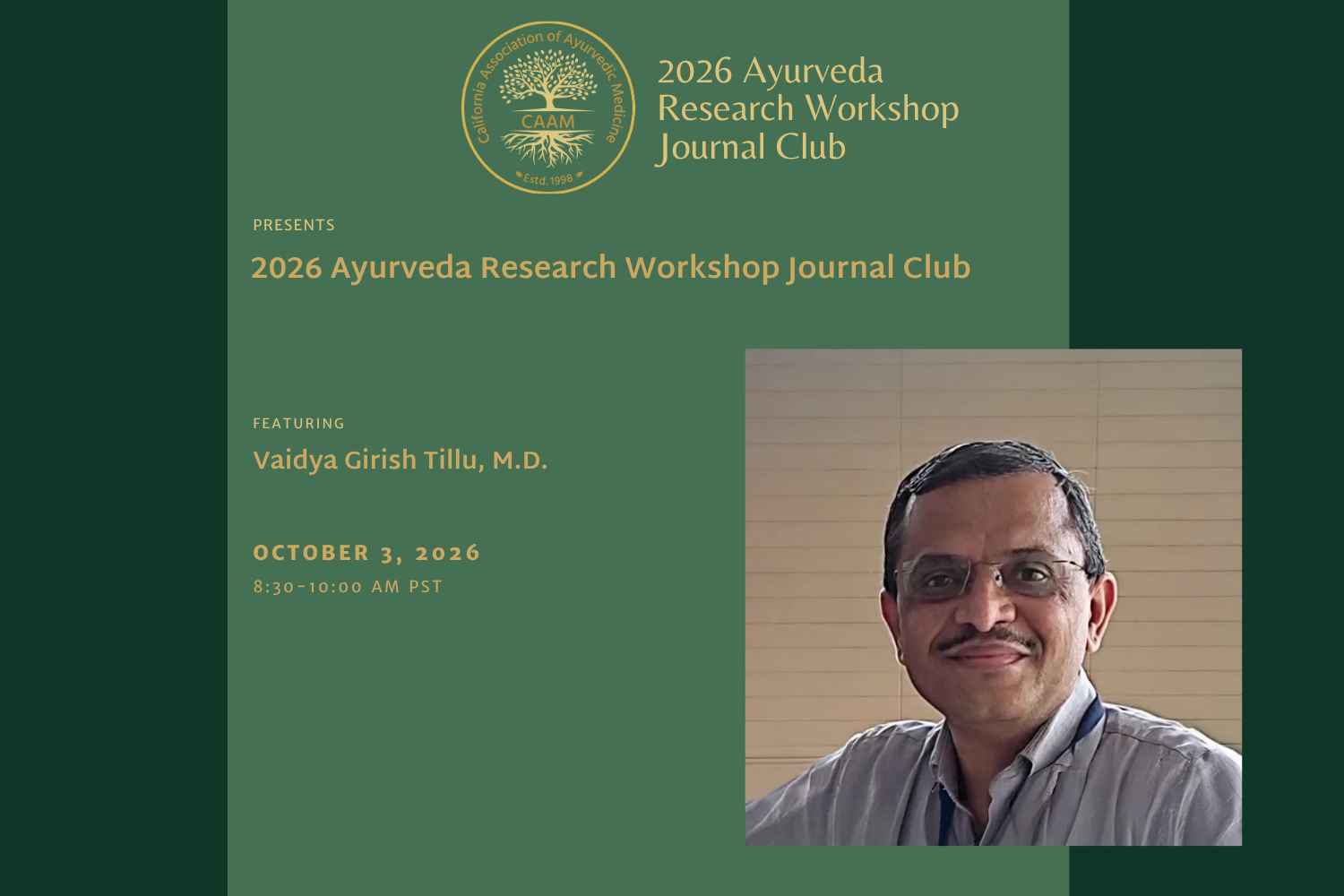 2026 Ayurveda Research Workshop 