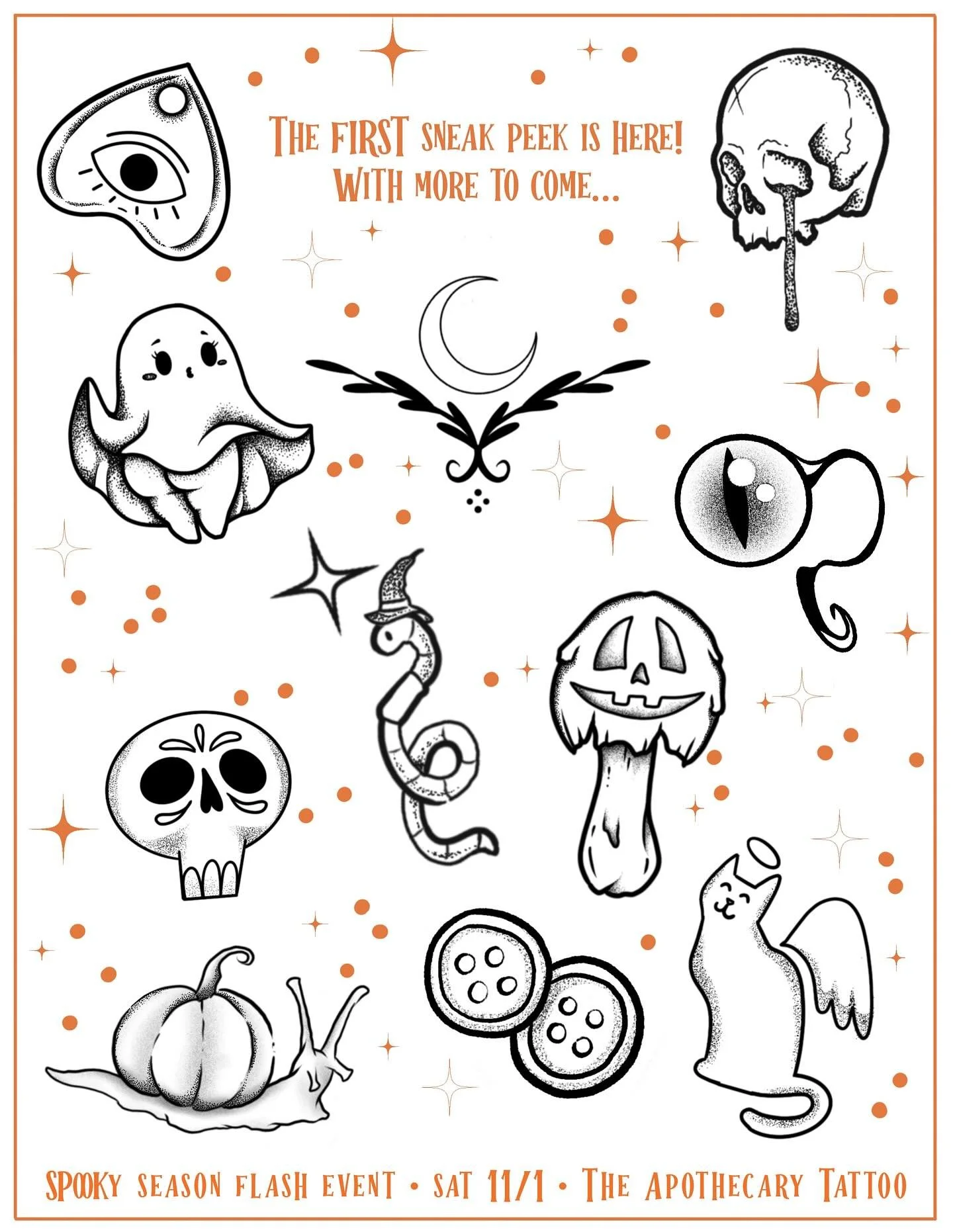 Here&rsquo;s the promised sneak peek! We have the full set of designs coming up soon so stay tuned for the reveal. Happy haunting!