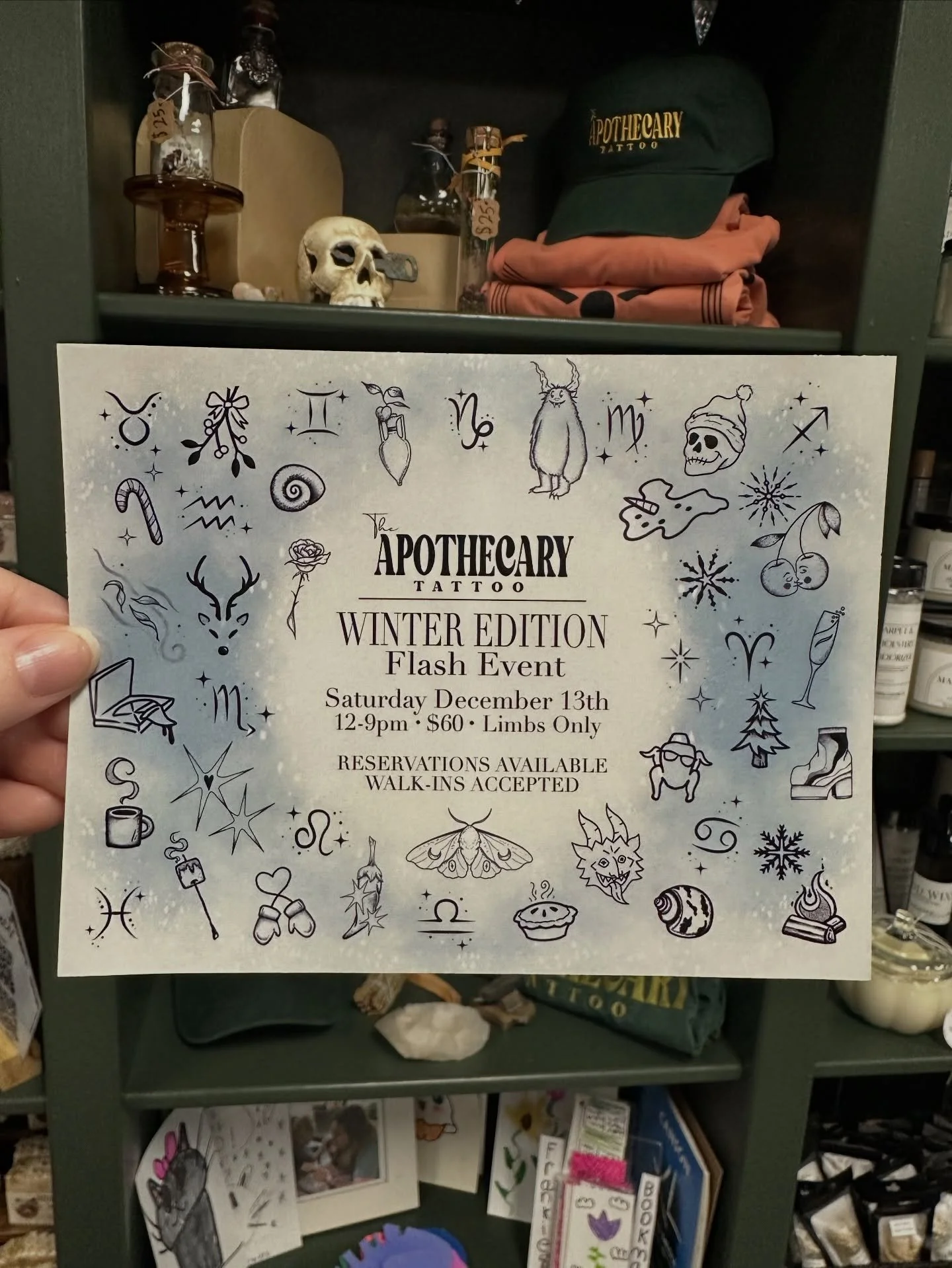 Our last flash event of the YEAR is this Saturday. Crazy how a whole year just flies by like that, but here we are. We still have a few spots left for a guaranteed reservation time, and will have time for walk-ins throughout the day! For every reserv