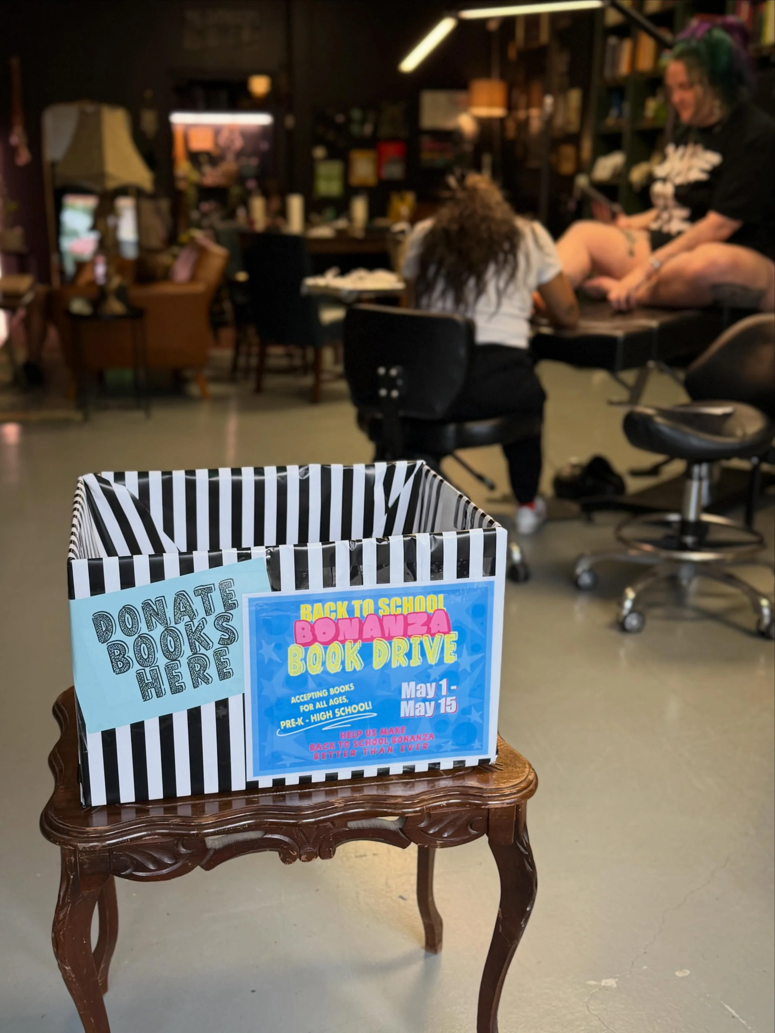 Good morning and happy Friday! If you know us even a little, you know we love to be helpful and involved. For only one more week, we are accepting new and gently used books at our studio to benefit the Lufkin Junior League&rsquo;s mission to support 