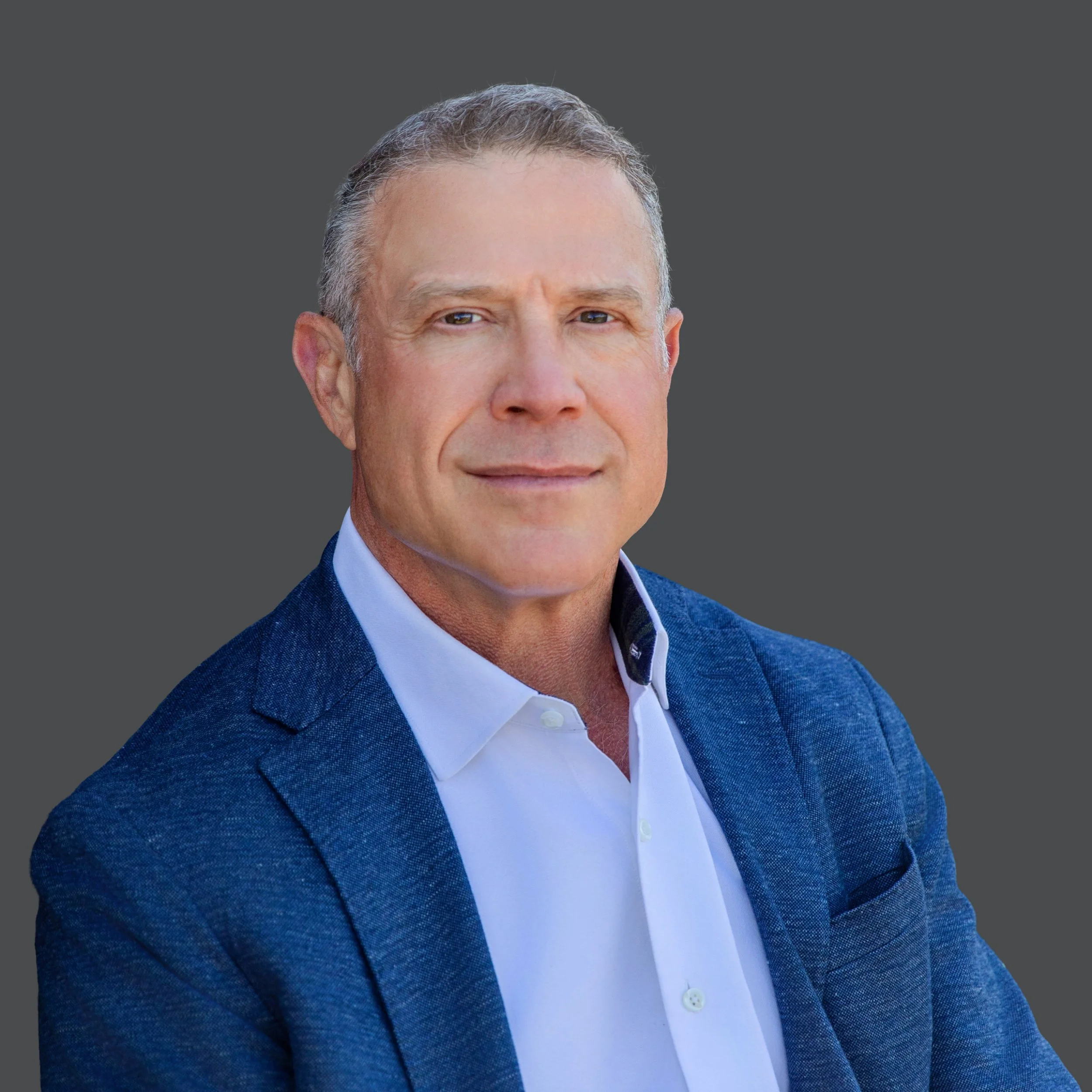 Professional headshot of attorney and company owner litigator for website, LinkedIn, and legal marketing