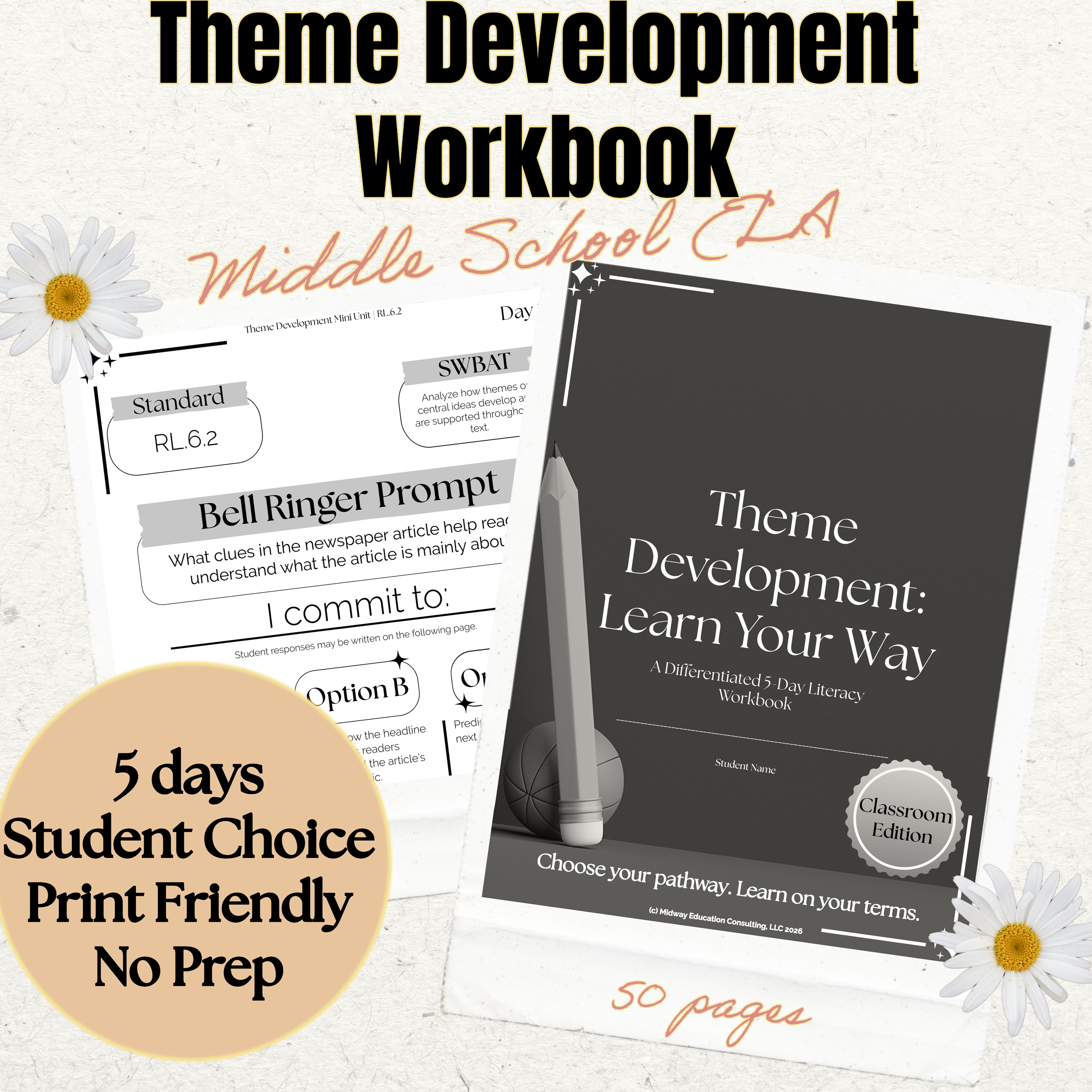 Theme Development: Learn Your Way | DIGITAL Classroom Edition Differentiated Literacy Workbook