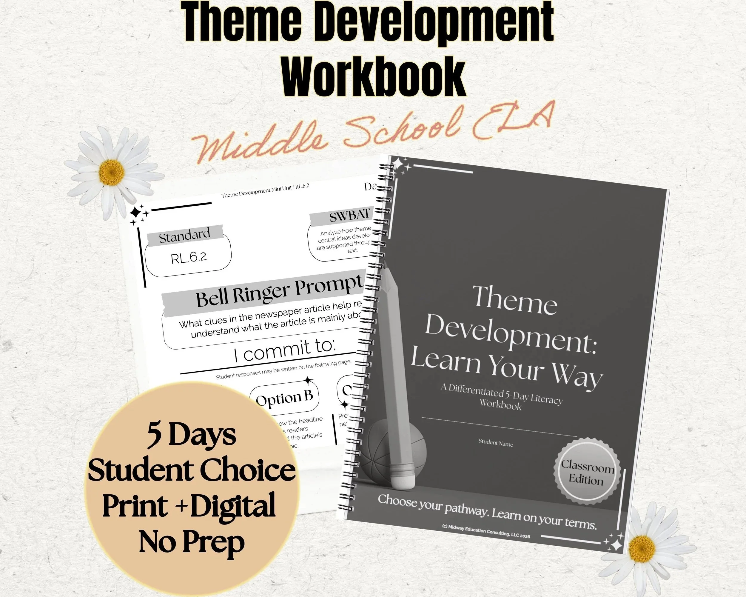 Theme Development: Learn Your Way | DIGITAL Classroom Edition Differentiated Literacy Workbook