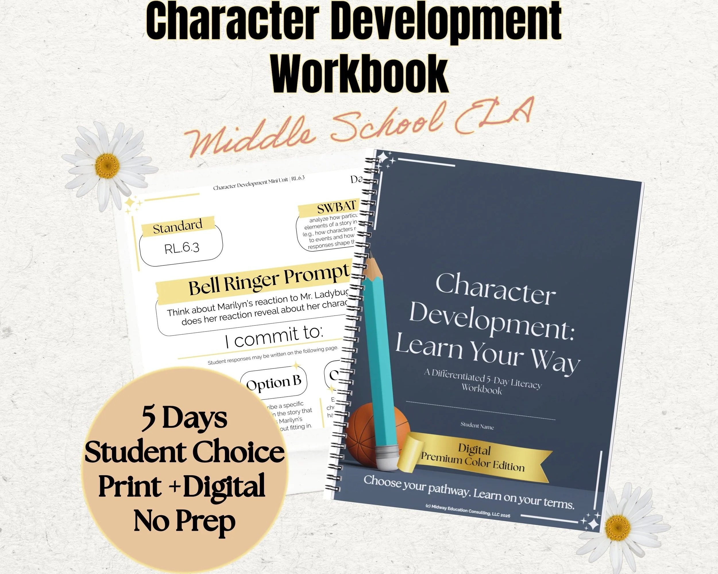 Character Development: Learn Your Way | DIGITAL Premium Differentiated Literacy Workbook