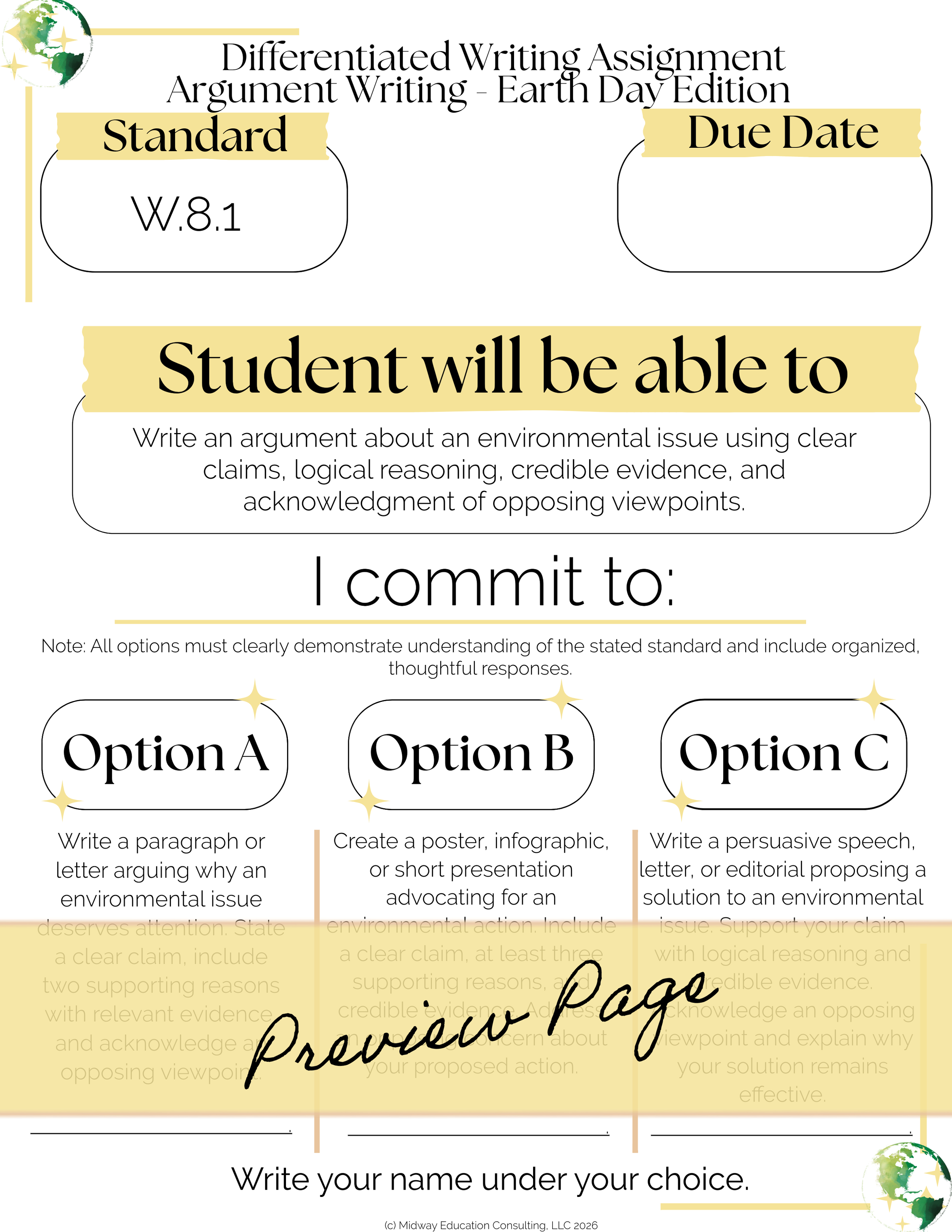 W.8.1 Differentiated Writing Assignment Earth Day Edition-1-Digital Implementation Example (1).png