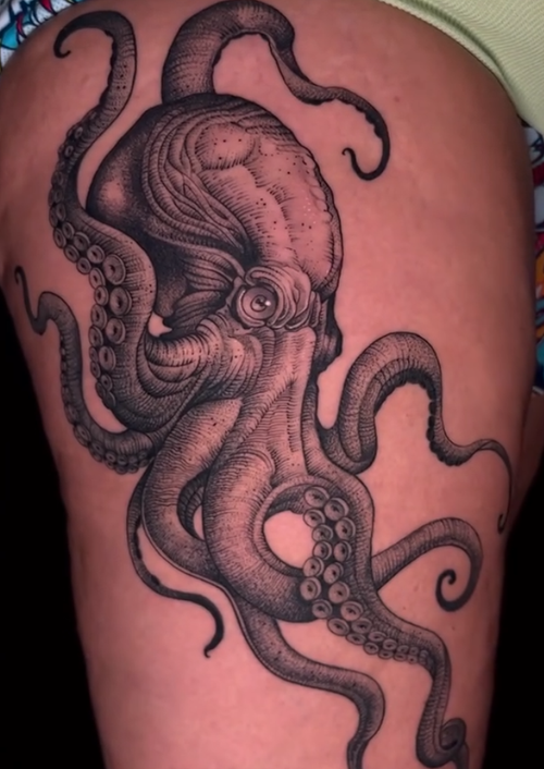 Illustrative realism tattoo by Alfonso in Coral Springs