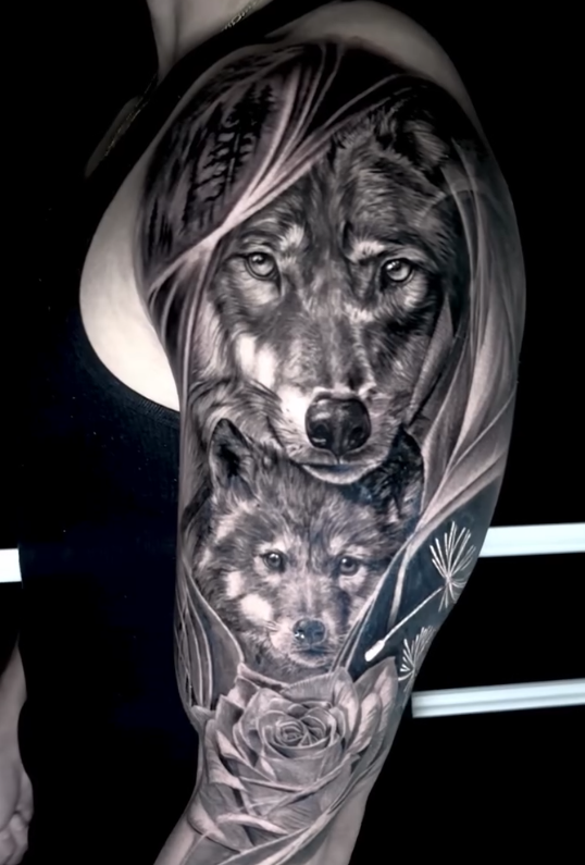 Sugar skull woman black and grey realism tattoo by Jhonathan
