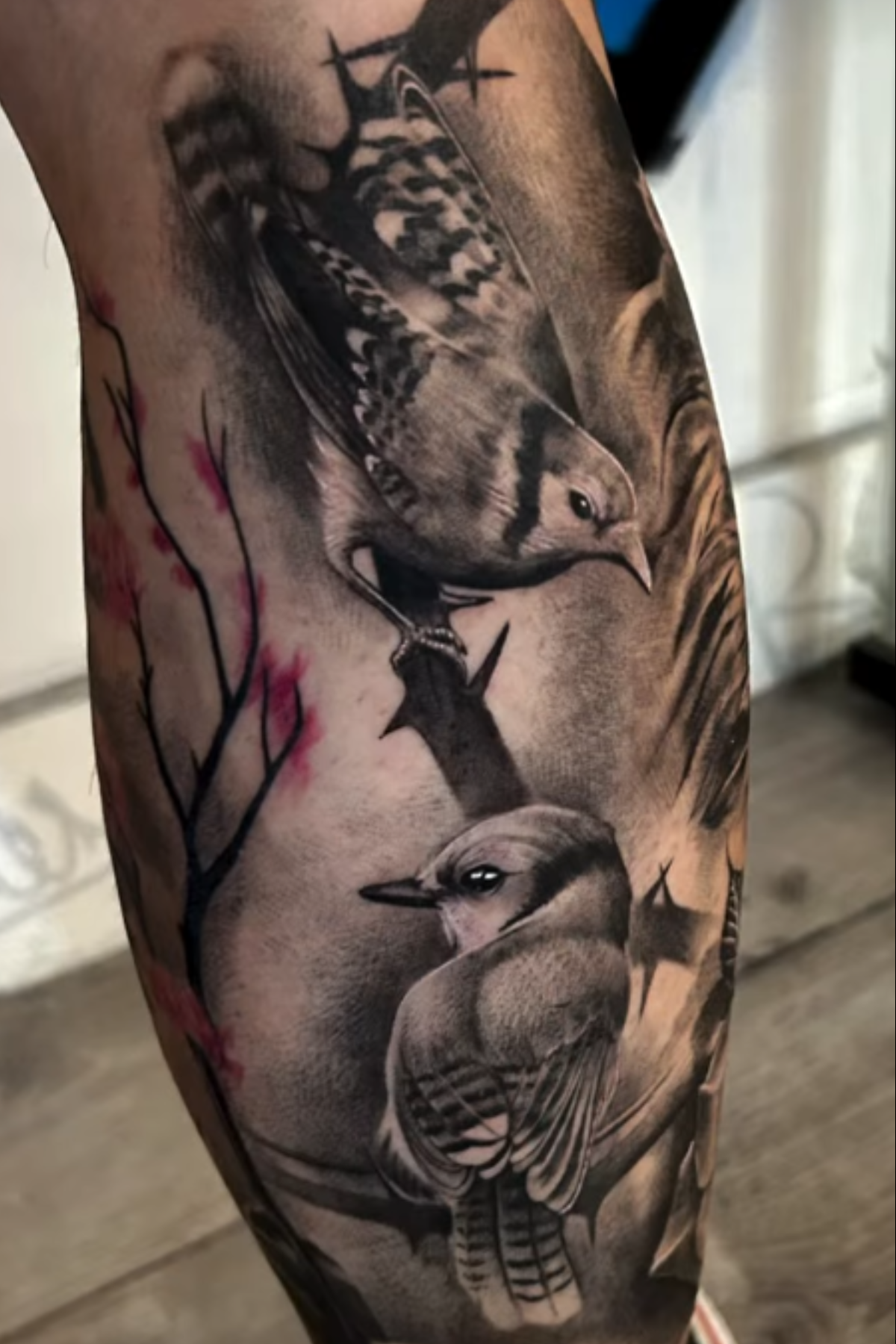 Realistic bird tattoo by Ajay