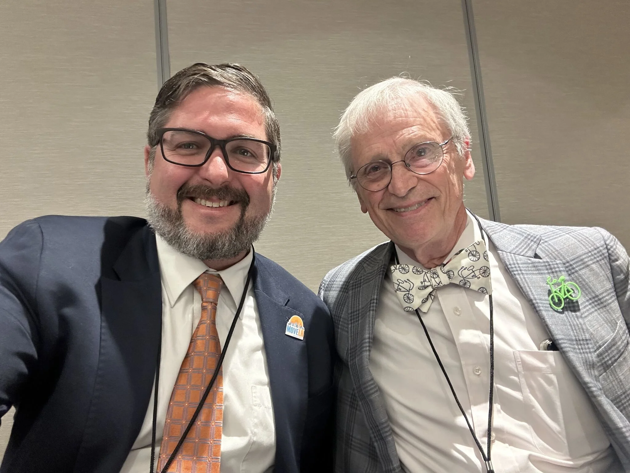 What an absolute honor to be on a panel next to THE Earl Blumenauer, former Congressmember and senior member of the Transportation and Infrastructure Committee. He championed public and active transportation his entire career and we had a great conve