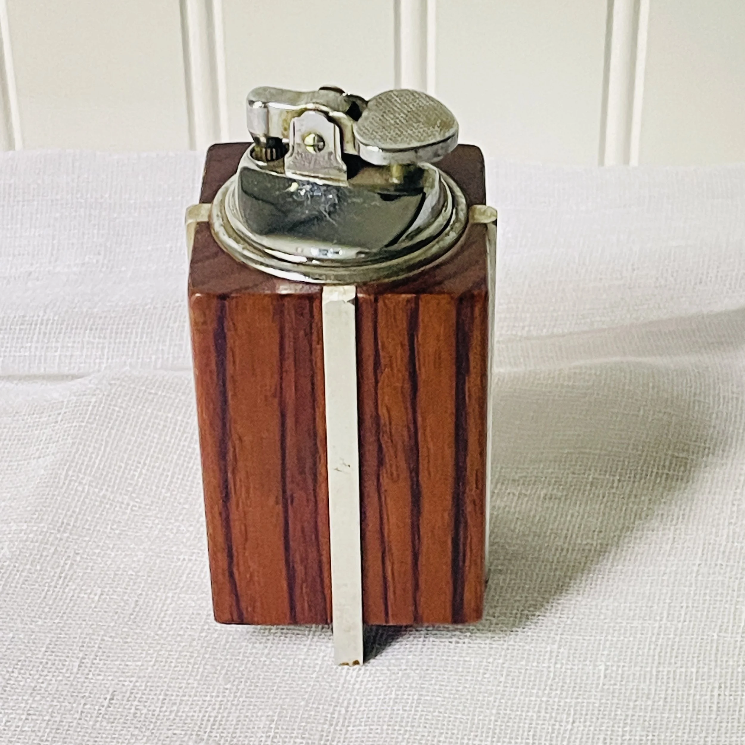 Swank Mid Century Modern Walnut Lighter