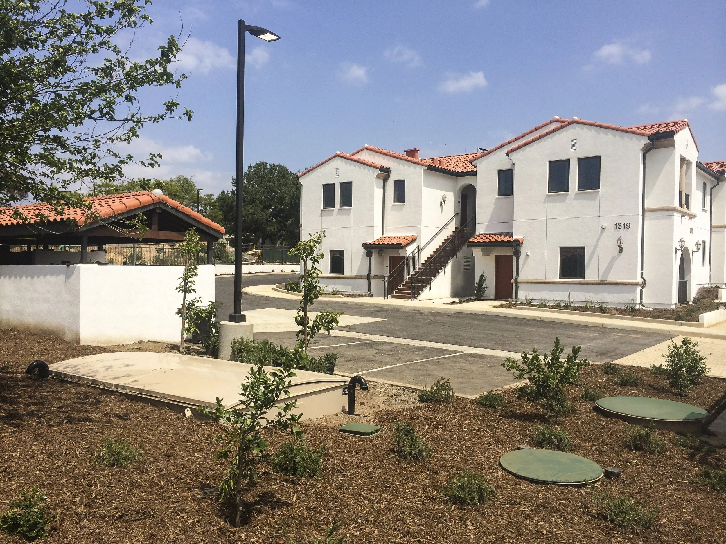 LEED-certified apartment building with an Orenco wastewater treatment system