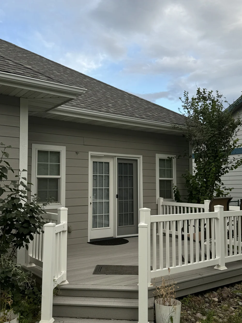 Exterior painting project in the Flathead Valley