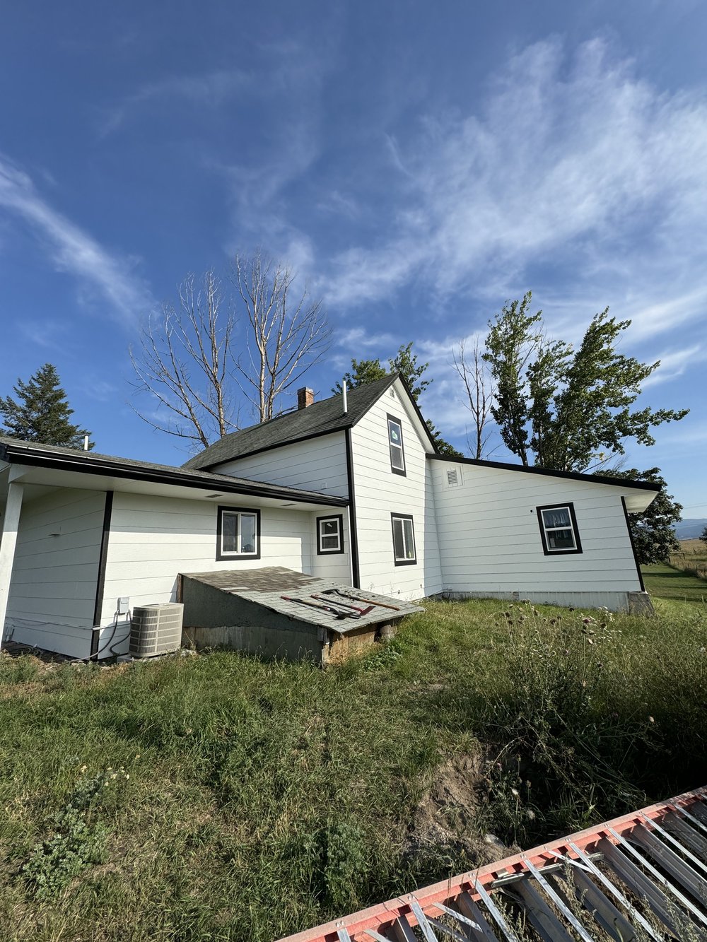 Exterior painting project in the Flathead Valley