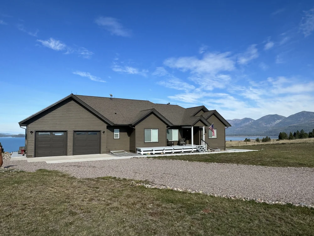 Exterior painting project in the Flathead Valley